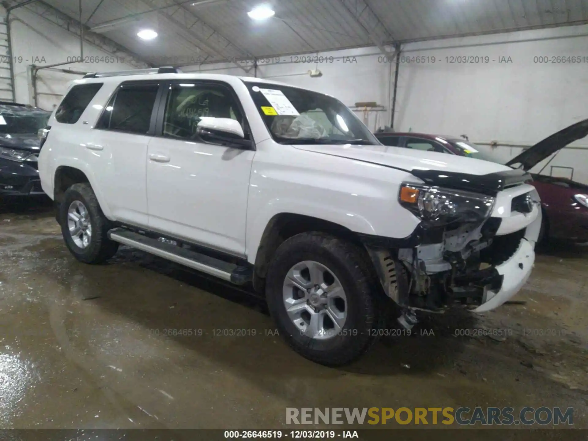 1 Photograph of a damaged car JTEBU5JR7K5626220 TOYOTA 4RUNNER 2019