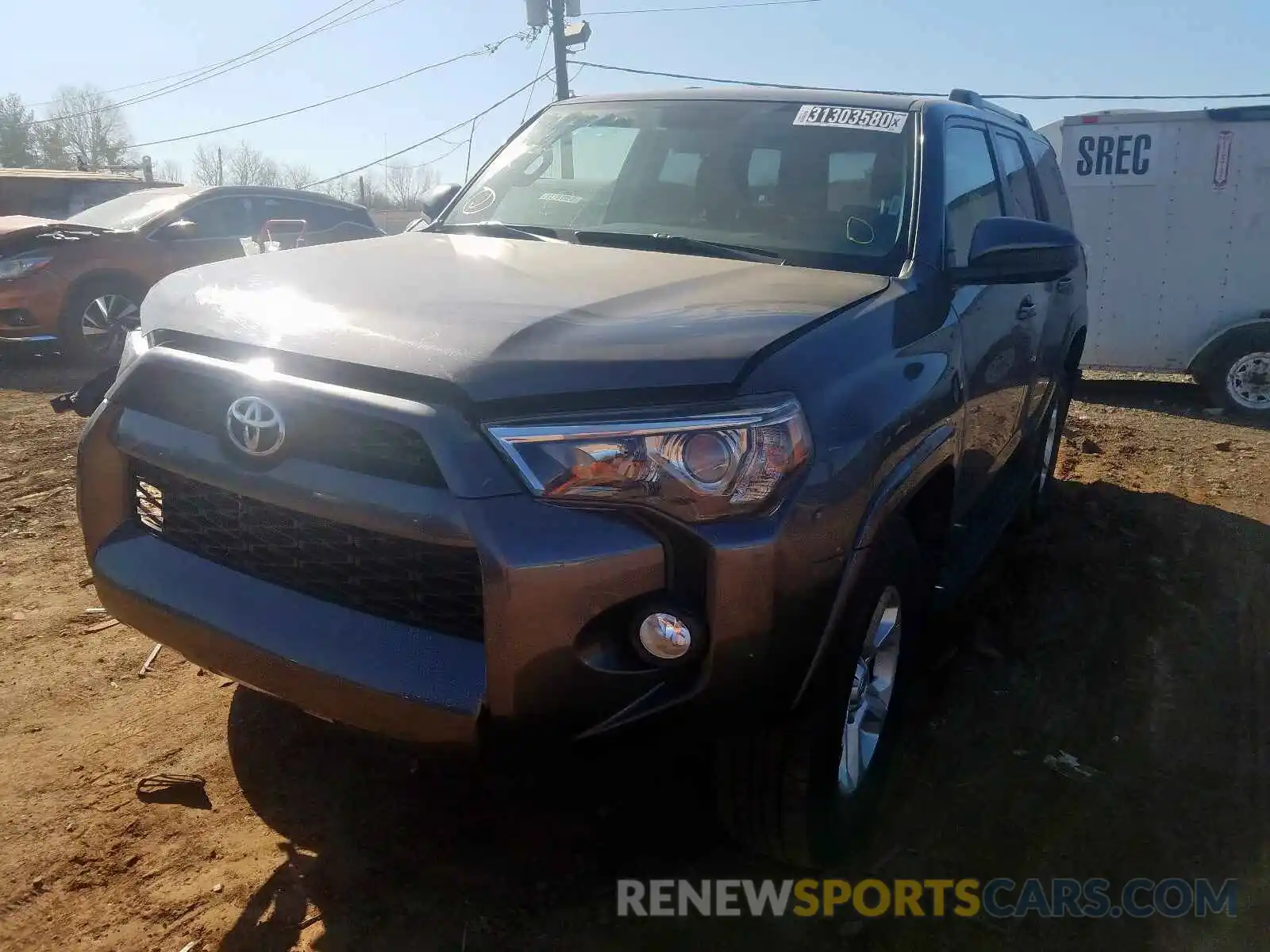 2 Photograph of a damaged car JTEBU5JR7K5630669 TOYOTA 4RUNNER 2019