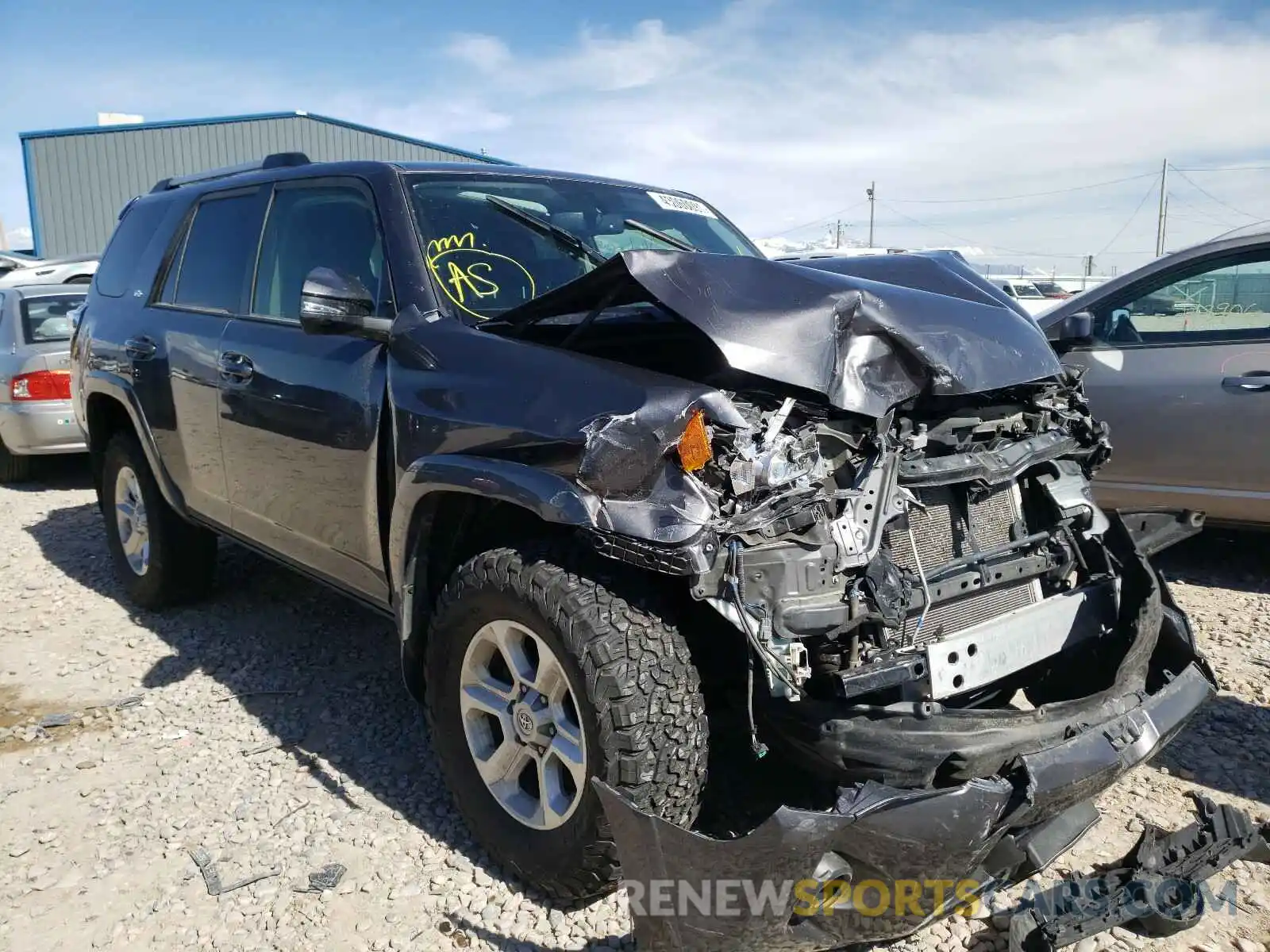 1 Photograph of a damaged car JTEBU5JR7K5642319 TOYOTA 4RUNNER 2019