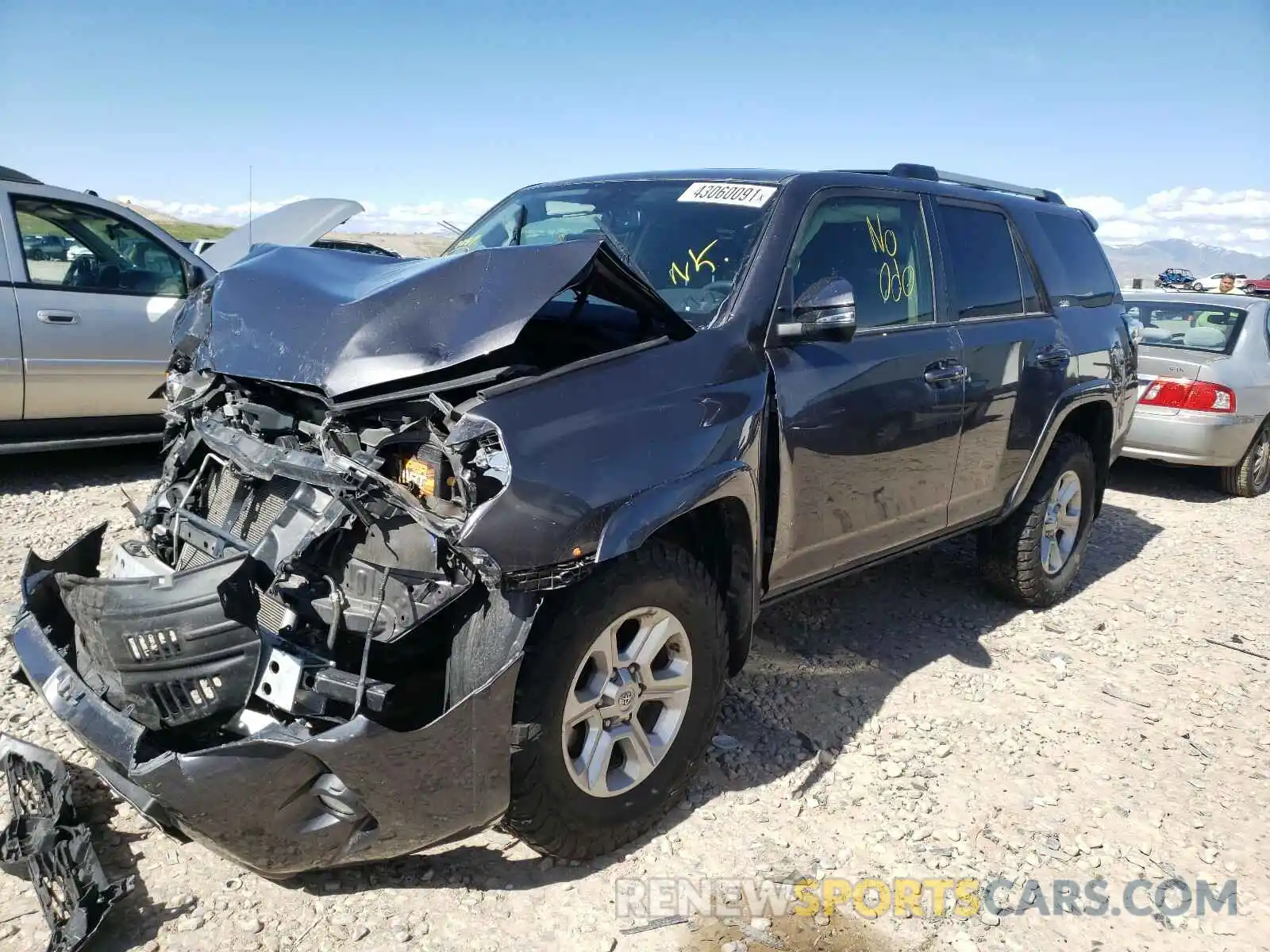 2 Photograph of a damaged car JTEBU5JR7K5642319 TOYOTA 4RUNNER 2019