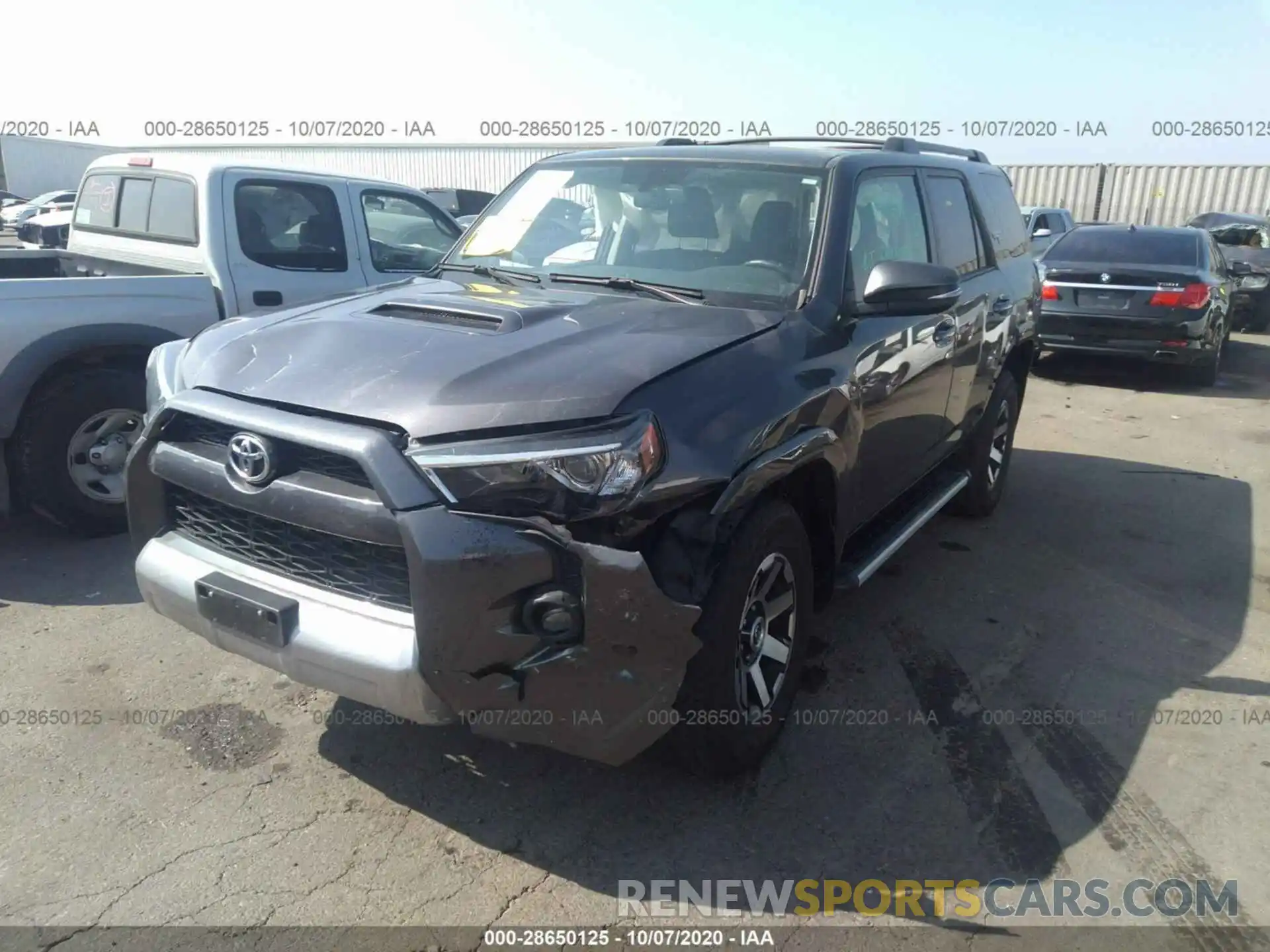 2 Photograph of a damaged car JTEBU5JR7K5643308 TOYOTA 4RUNNER 2019