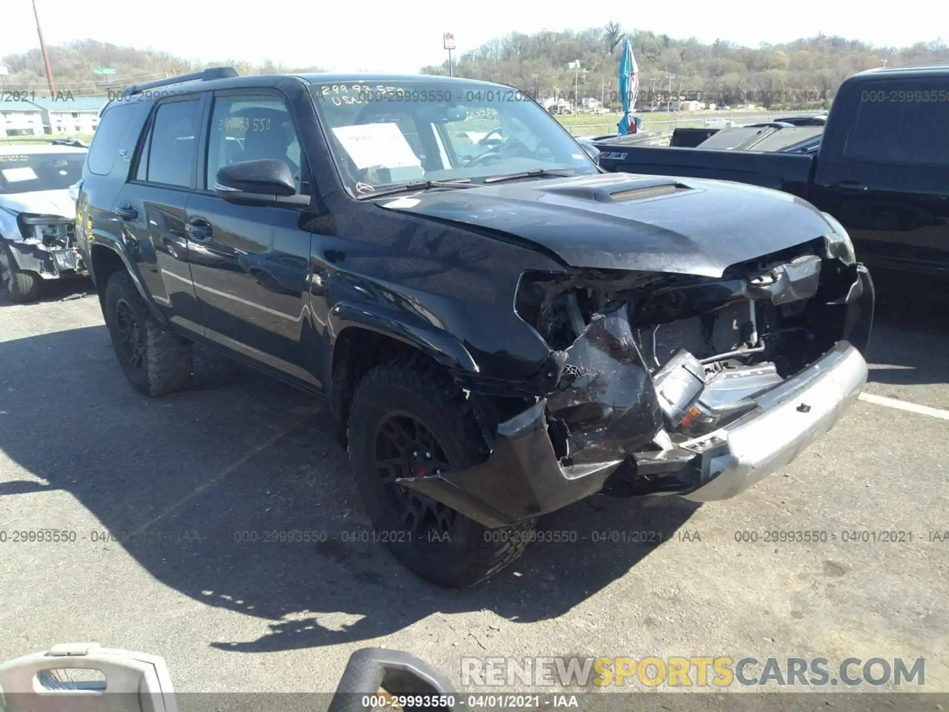 1 Photograph of a damaged car JTEBU5JR7K5643728 TOYOTA 4RUNNER 2019