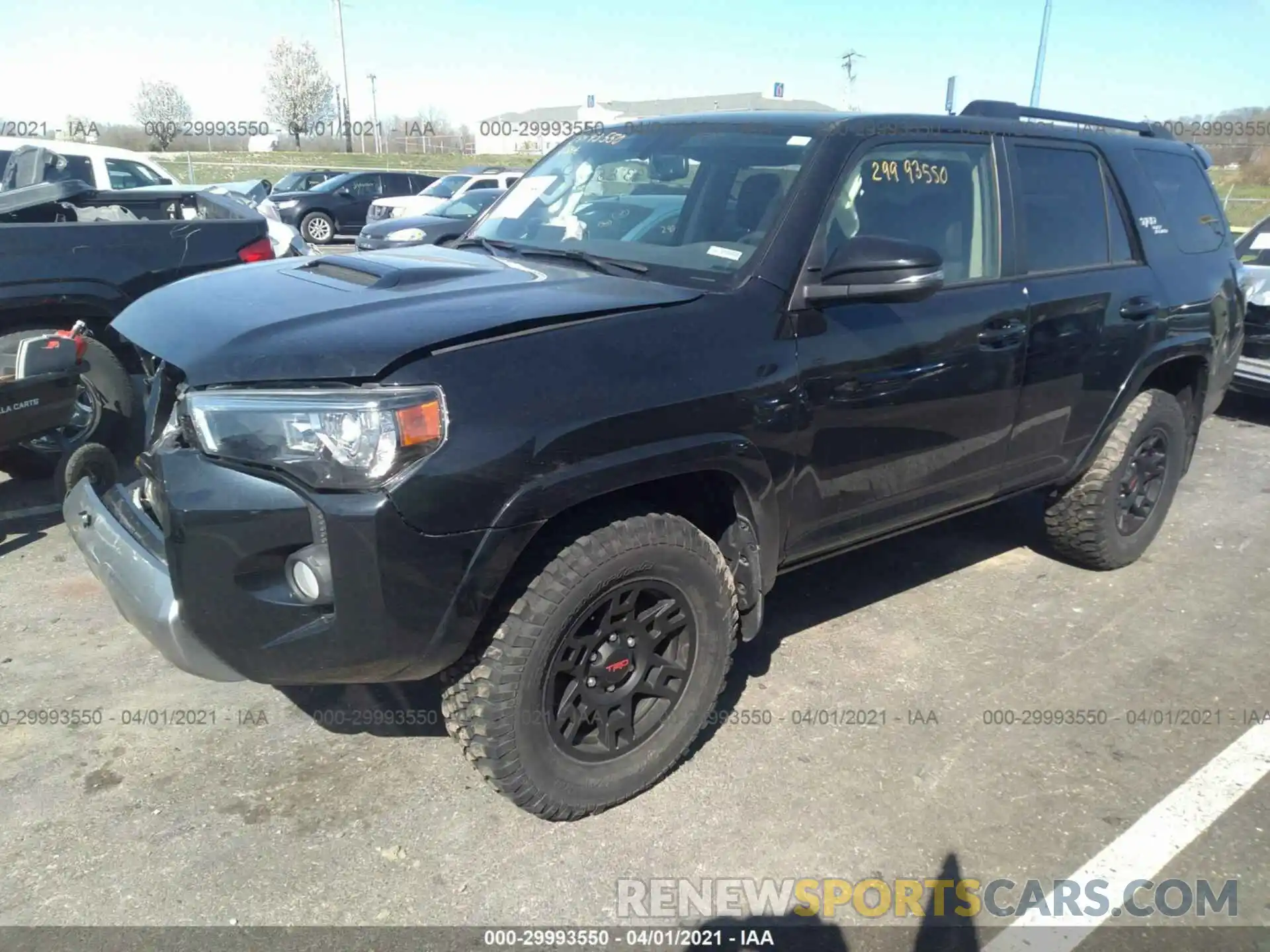 2 Photograph of a damaged car JTEBU5JR7K5643728 TOYOTA 4RUNNER 2019