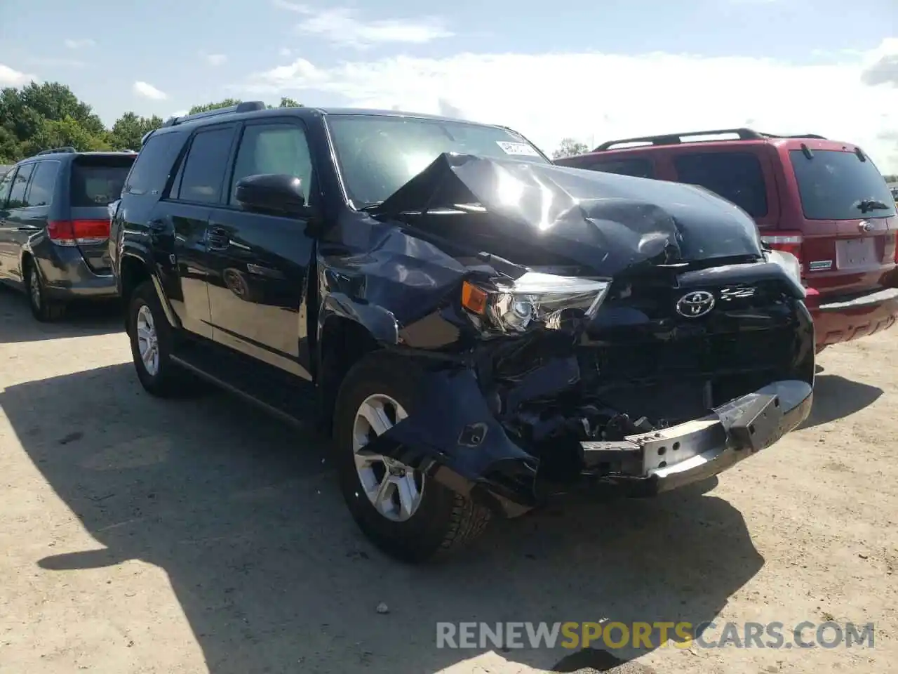 1 Photograph of a damaged car JTEBU5JR7K5644667 TOYOTA 4RUNNER 2019