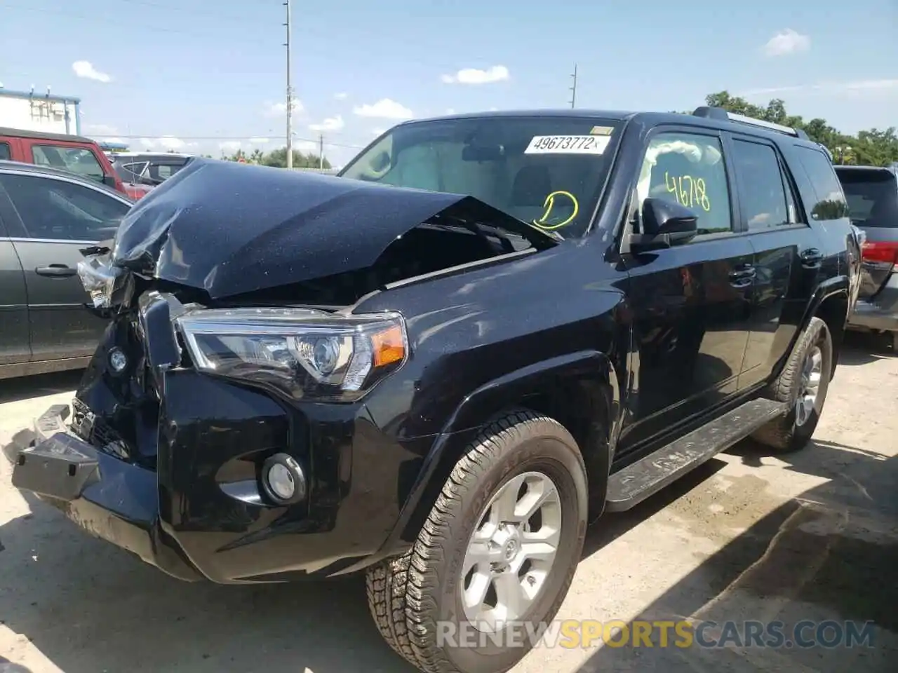 2 Photograph of a damaged car JTEBU5JR7K5644667 TOYOTA 4RUNNER 2019