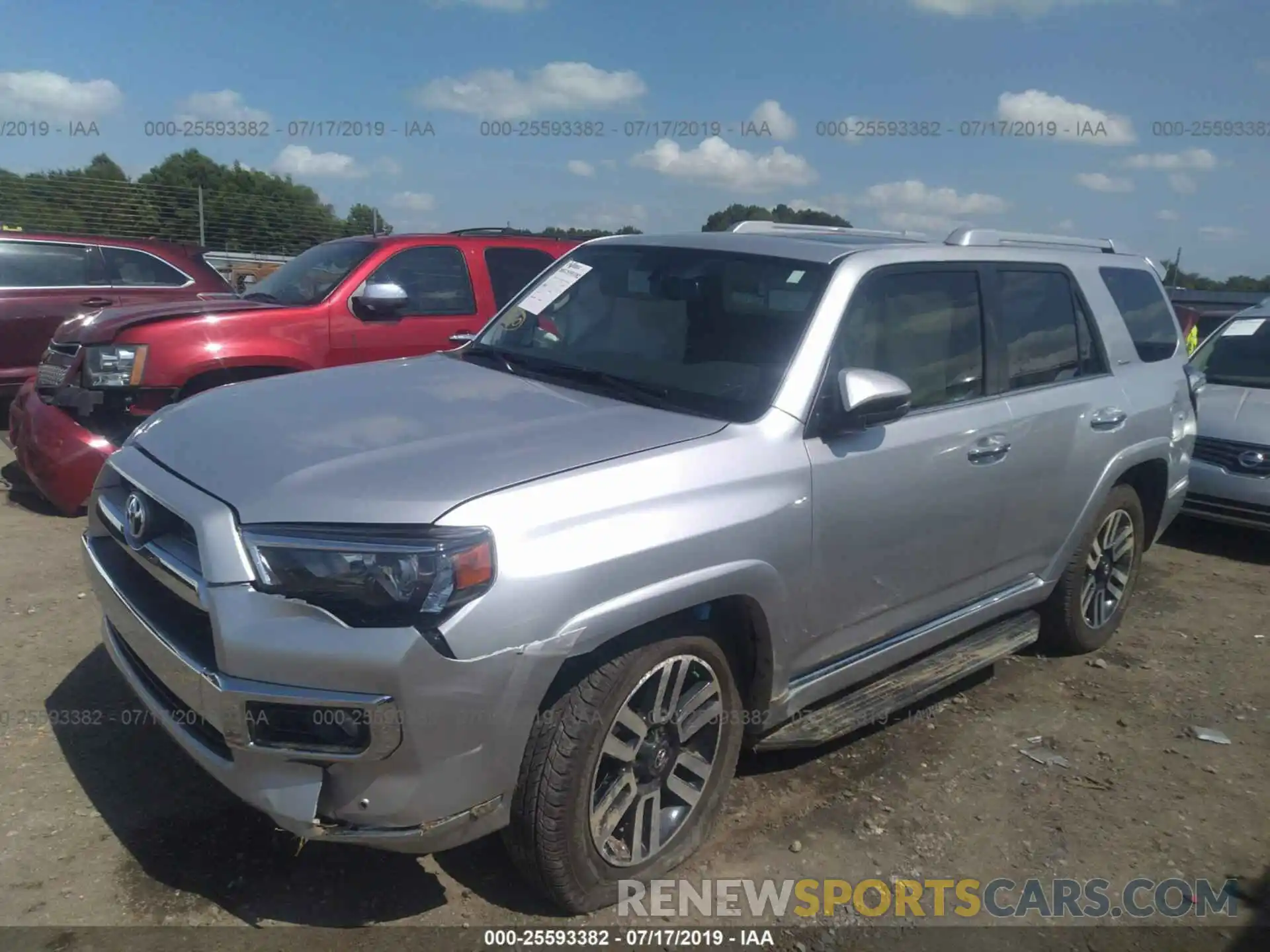 2 Photograph of a damaged car JTEBU5JR7K5644863 TOYOTA 4RUNNER 2019