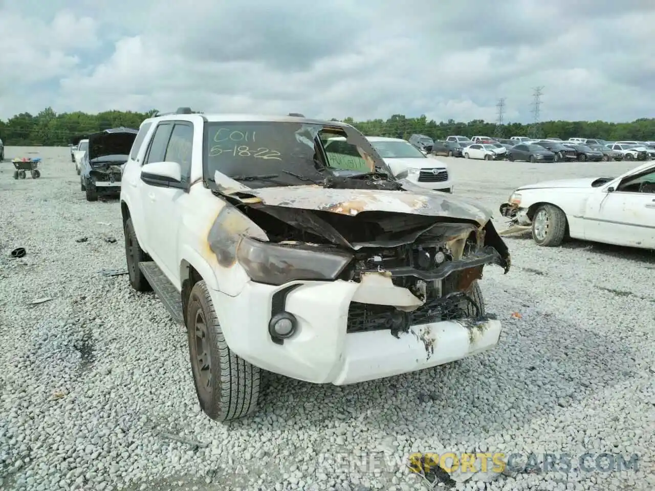 1 Photograph of a damaged car JTEBU5JR7K5645253 TOYOTA 4RUNNER 2019