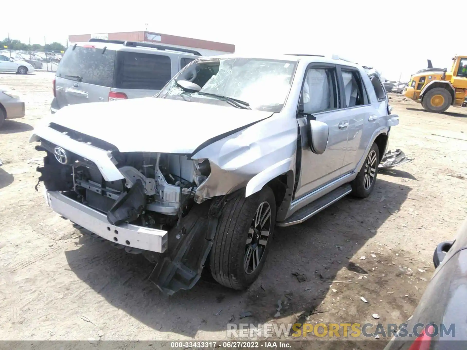 2 Photograph of a damaged car JTEBU5JR7K5647651 TOYOTA 4RUNNER 2019