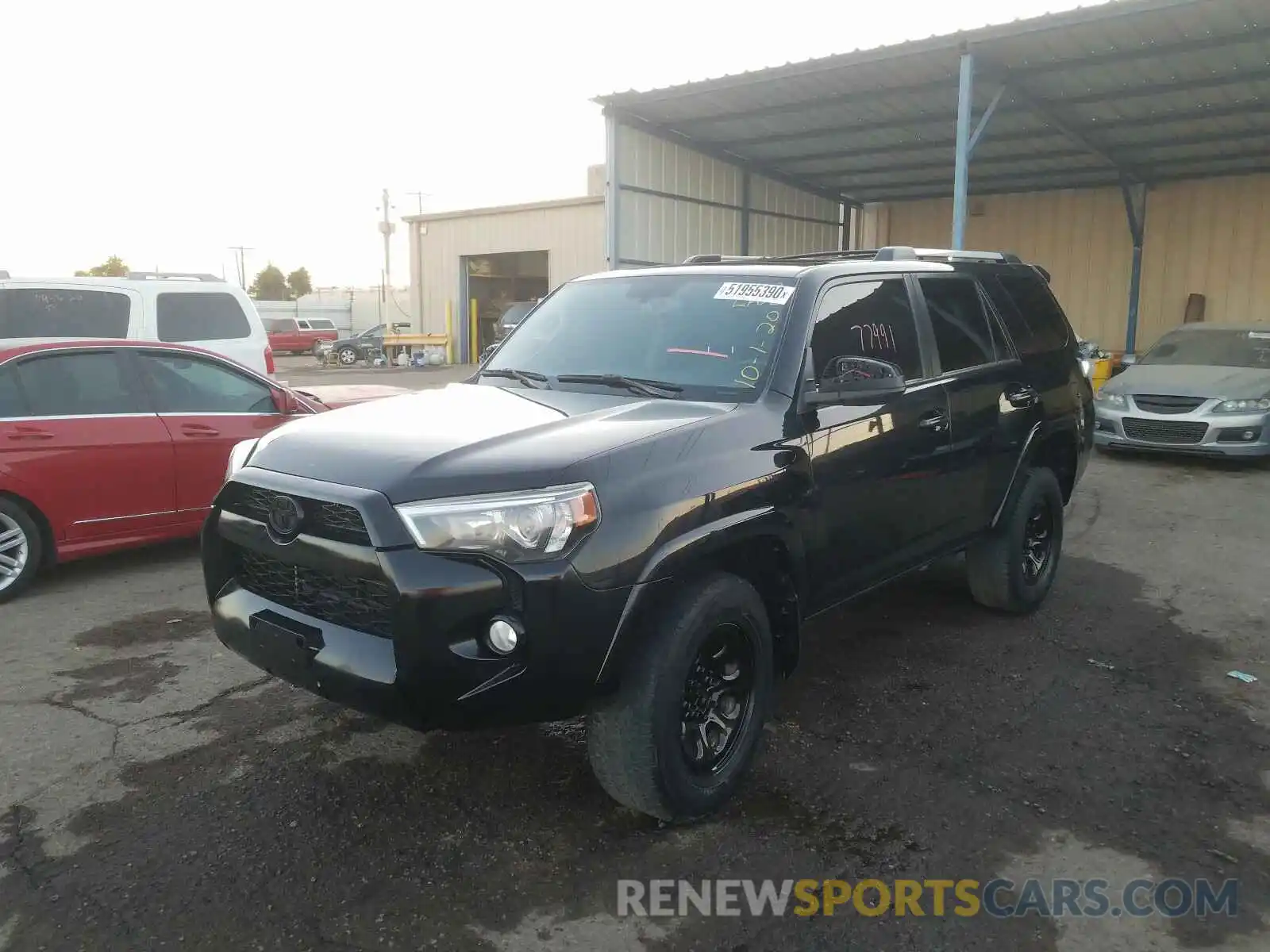 2 Photograph of a damaged car JTEBU5JR7K5649366 TOYOTA 4RUNNER 2019