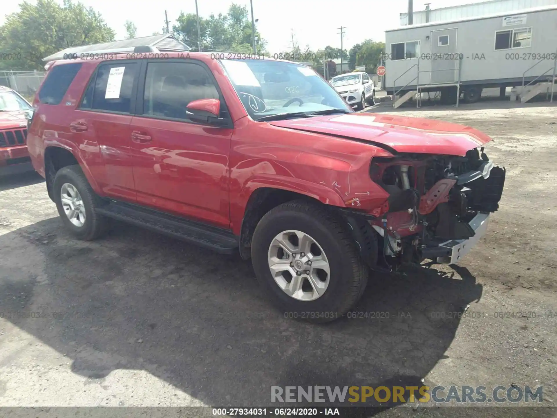 1 Photograph of a damaged car JTEBU5JR7K5652994 TOYOTA 4RUNNER 2019