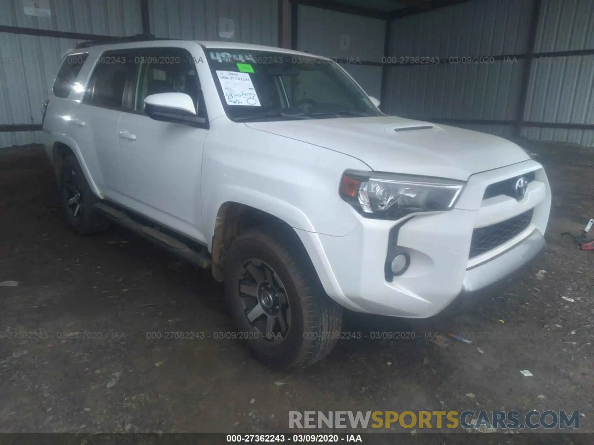 1 Photograph of a damaged car JTEBU5JR7K5659573 TOYOTA 4RUNNER 2019