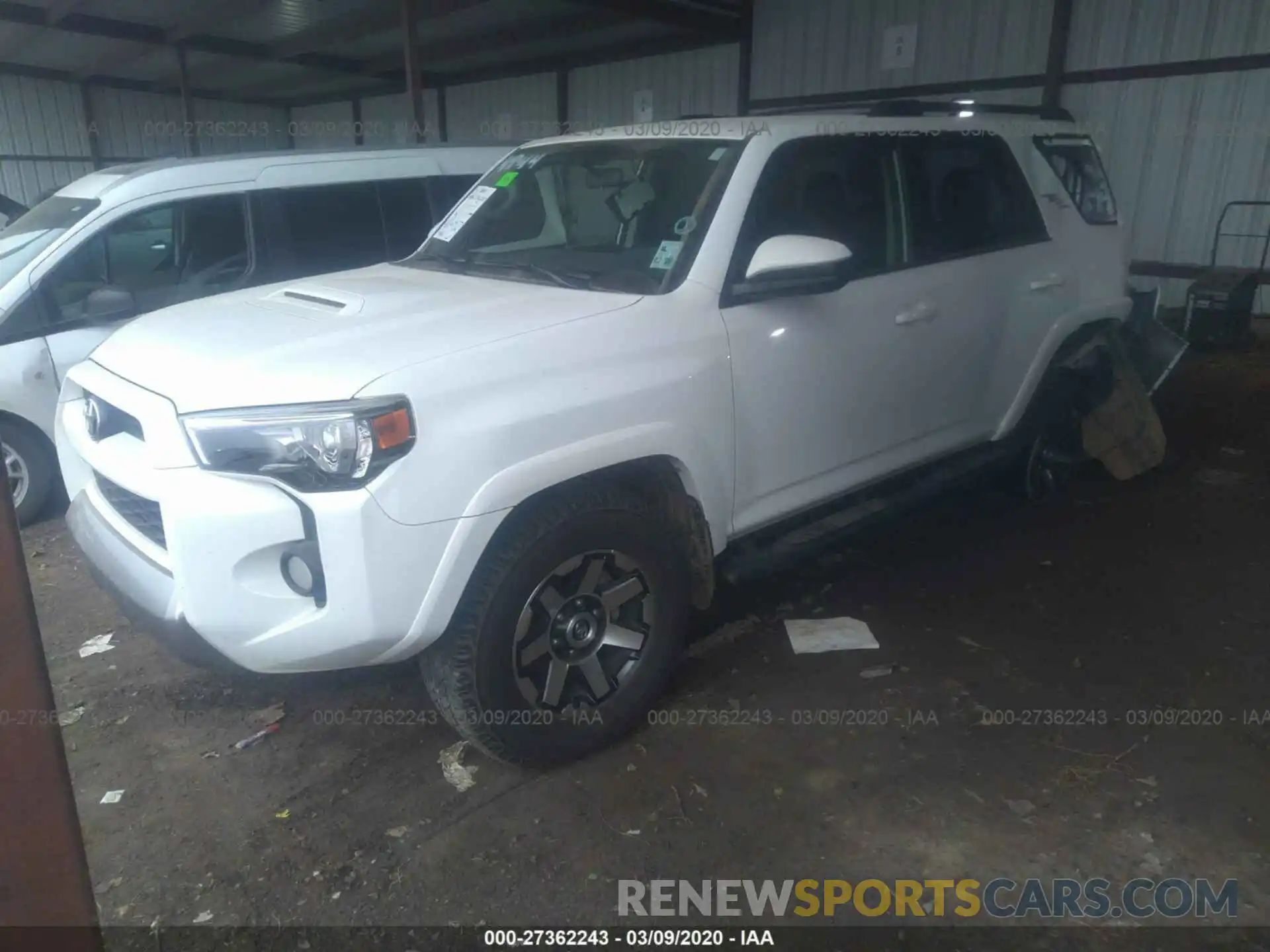 2 Photograph of a damaged car JTEBU5JR7K5659573 TOYOTA 4RUNNER 2019