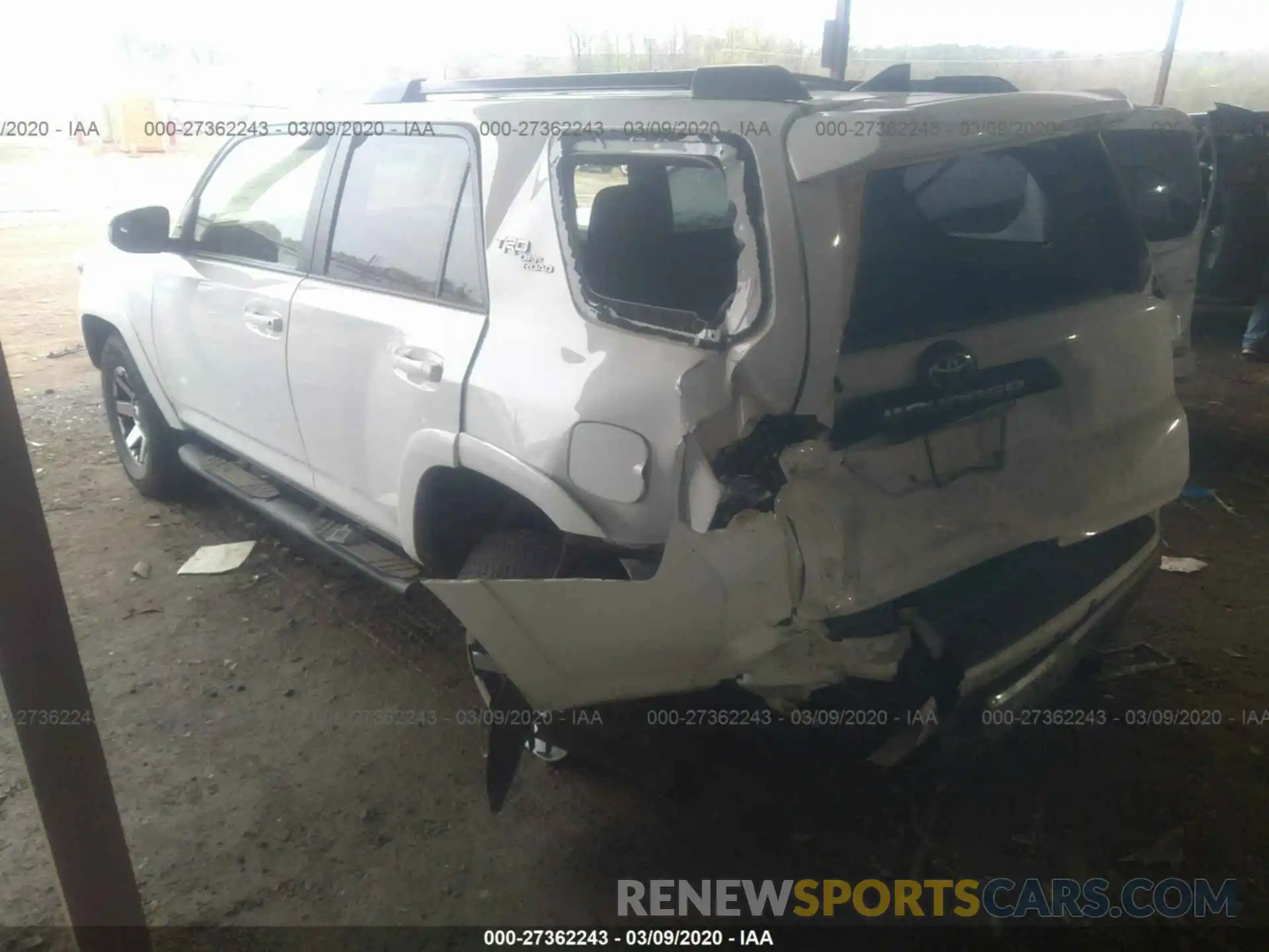 3 Photograph of a damaged car JTEBU5JR7K5659573 TOYOTA 4RUNNER 2019