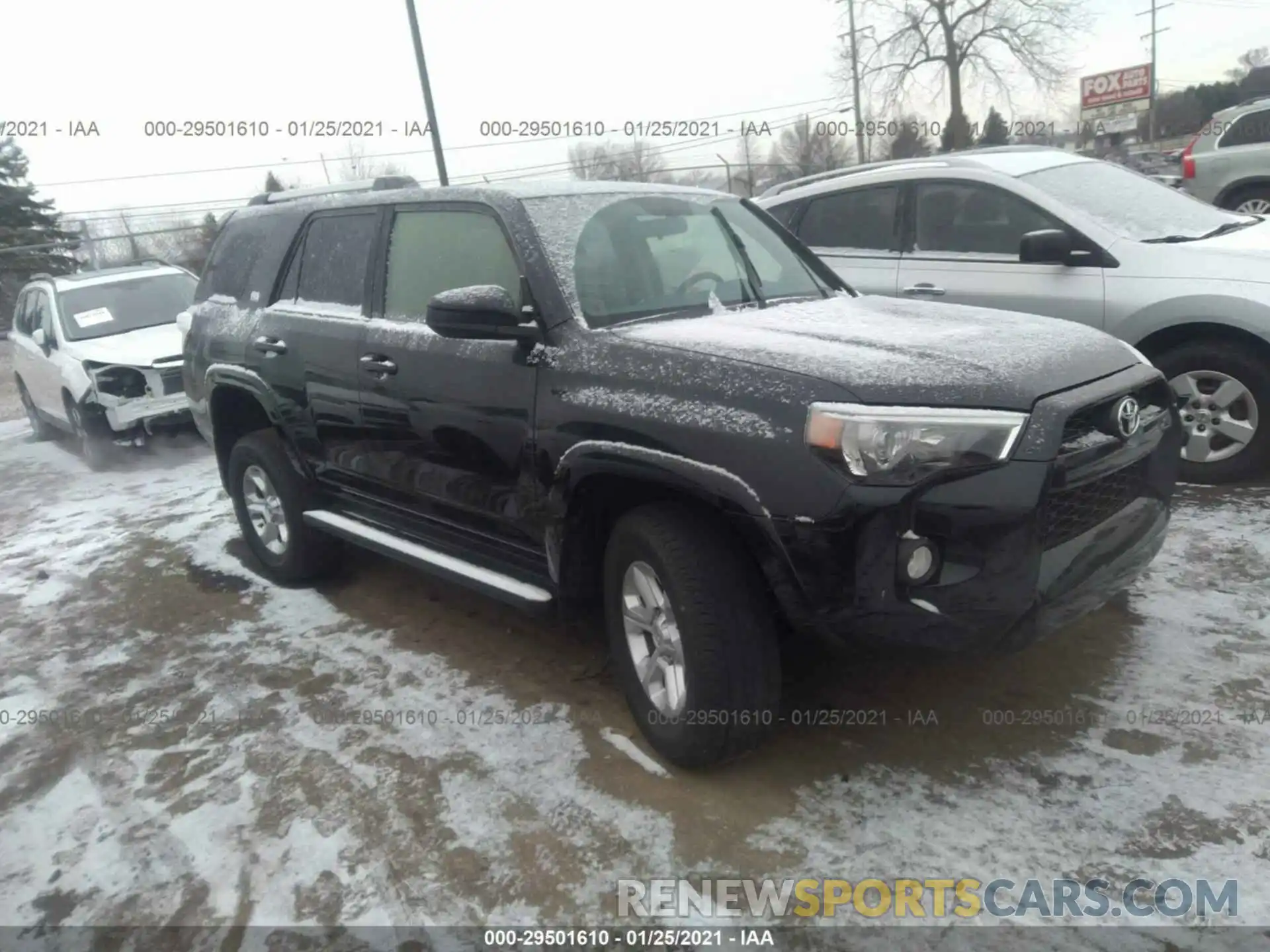 1 Photograph of a damaged car JTEBU5JR7K5660724 TOYOTA 4RUNNER 2019