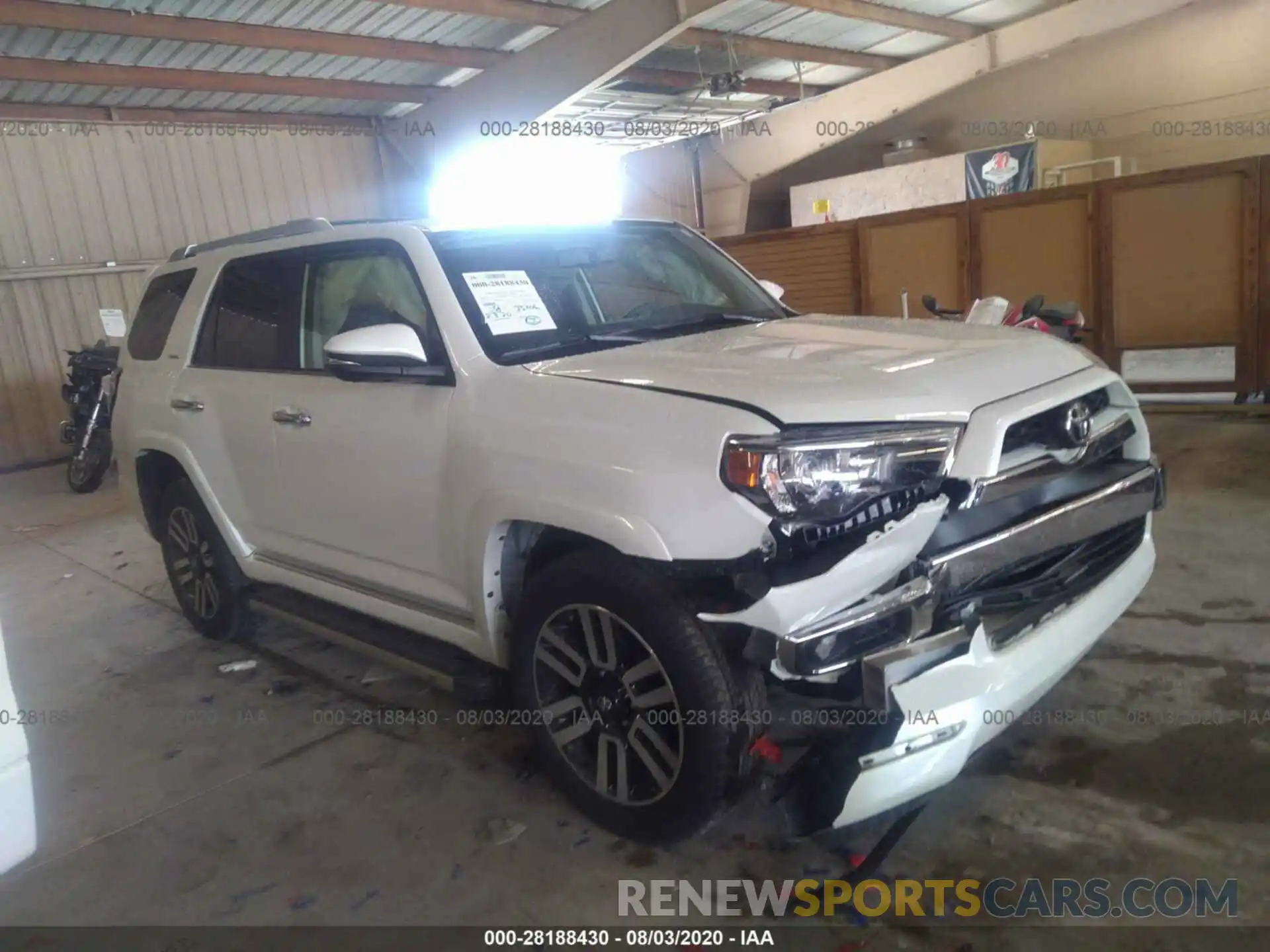 1 Photograph of a damaged car JTEBU5JR7K5661260 TOYOTA 4RUNNER 2019