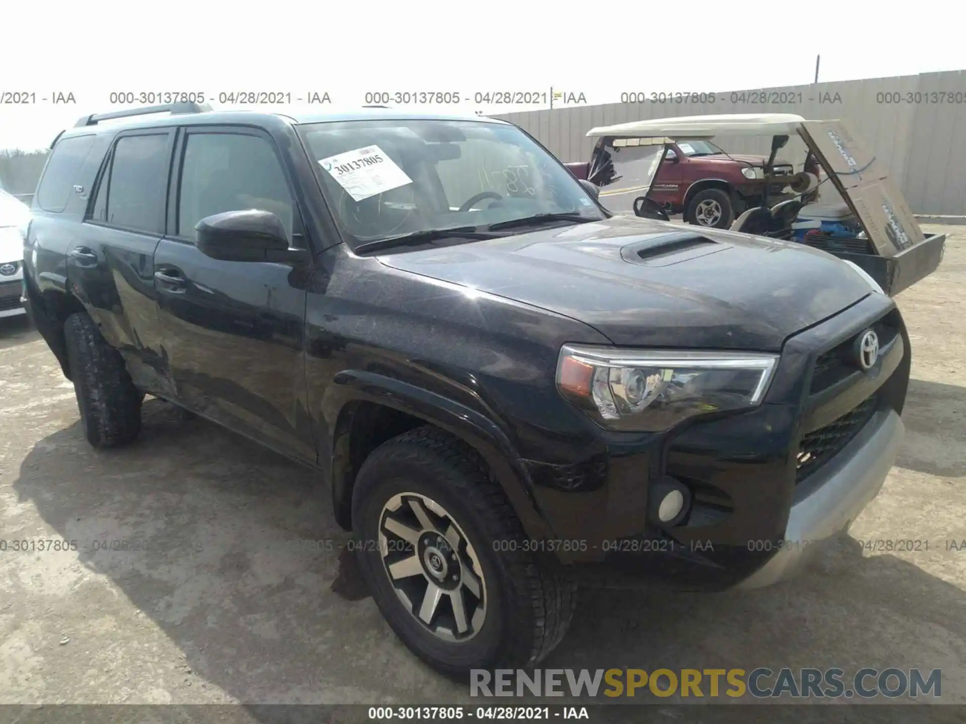 1 Photograph of a damaged car JTEBU5JR7K5661470 TOYOTA 4RUNNER 2019