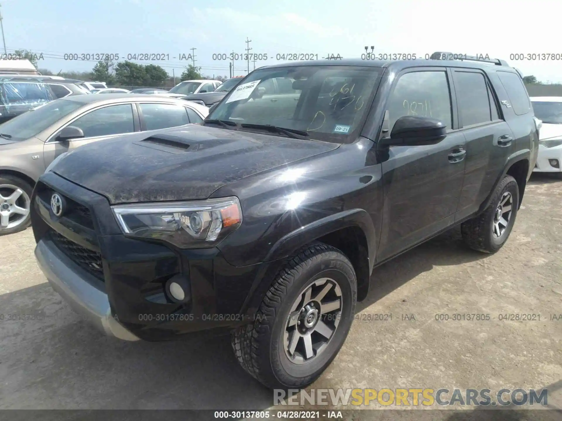 2 Photograph of a damaged car JTEBU5JR7K5661470 TOYOTA 4RUNNER 2019