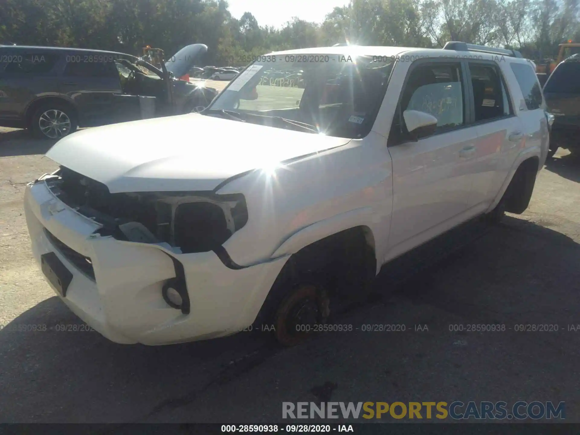 2 Photograph of a damaged car JTEBU5JR7K5662490 TOYOTA 4RUNNER 2019