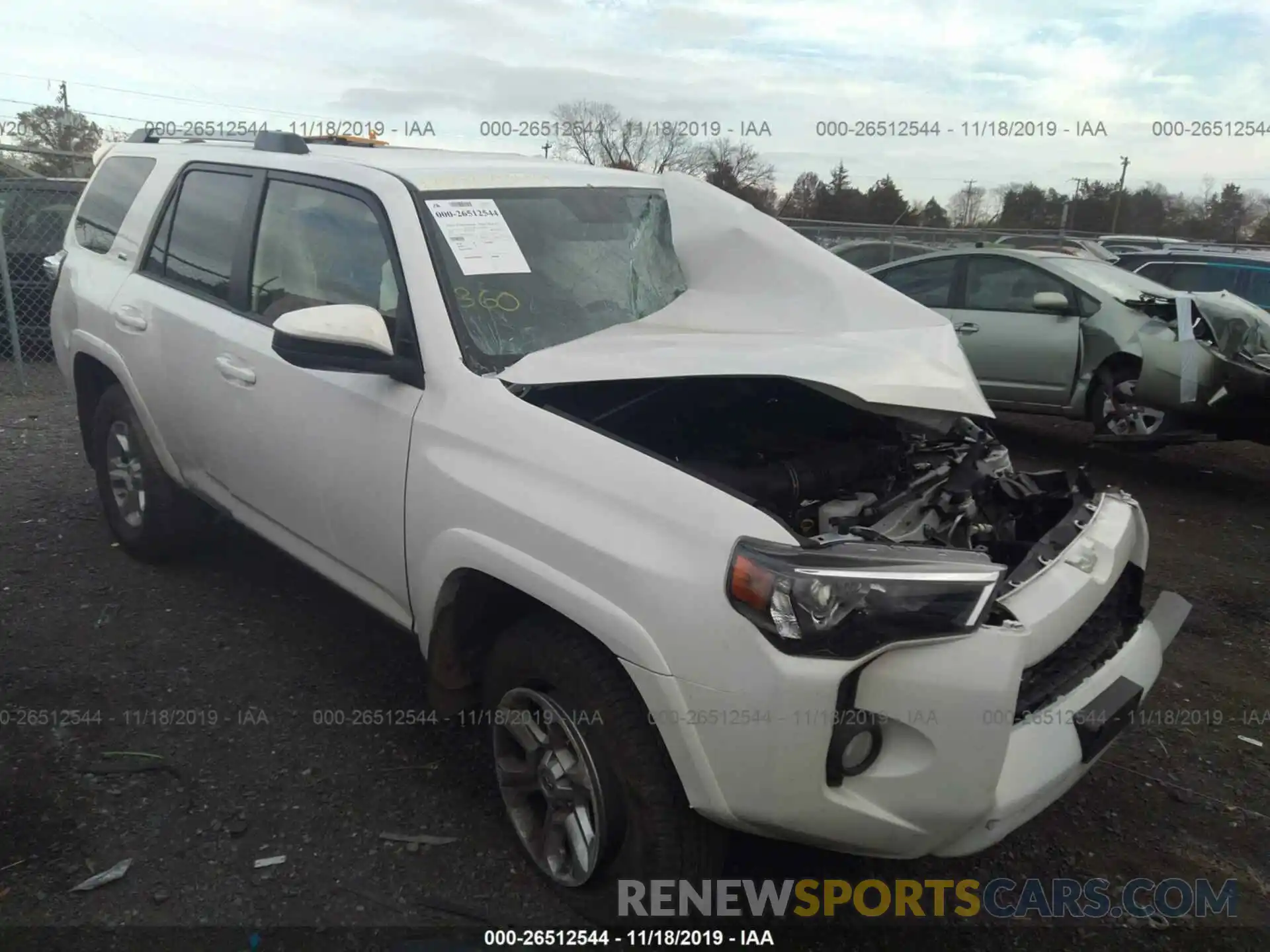 1 Photograph of a damaged car JTEBU5JR7K5663266 TOYOTA 4RUNNER 2019