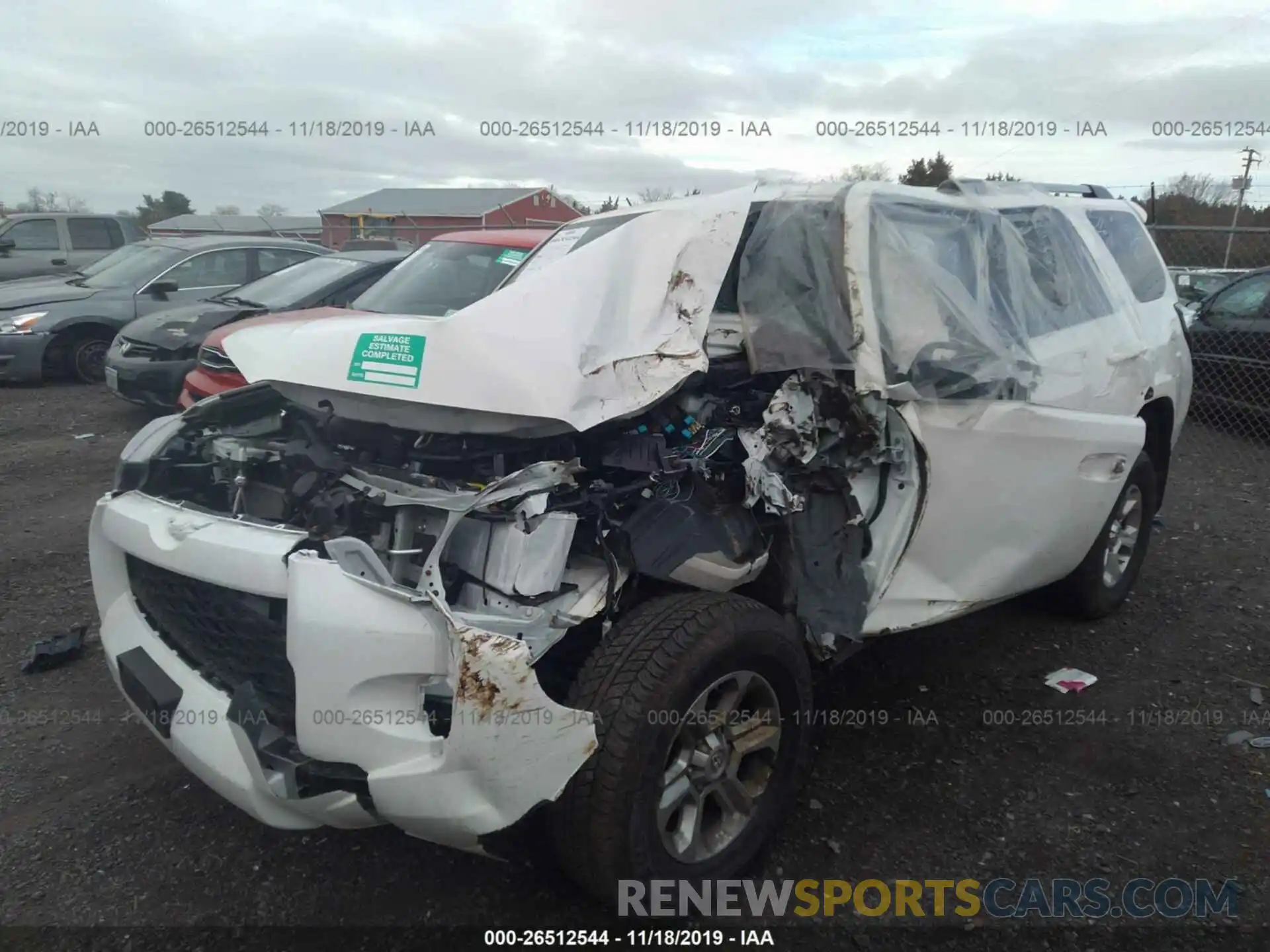 2 Photograph of a damaged car JTEBU5JR7K5663266 TOYOTA 4RUNNER 2019