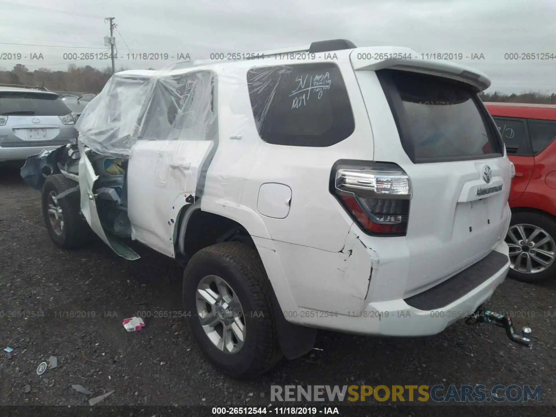 3 Photograph of a damaged car JTEBU5JR7K5663266 TOYOTA 4RUNNER 2019