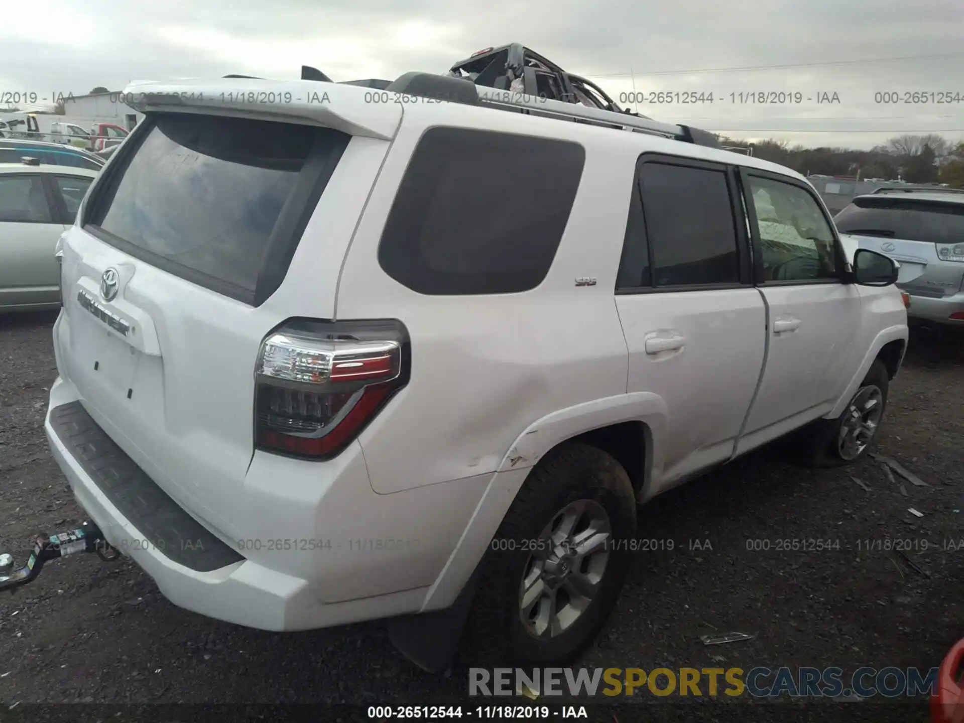 4 Фотография поврежденного автомобиля JTEBU5JR7K5663266 TOYOTA 4RUNNER 2019