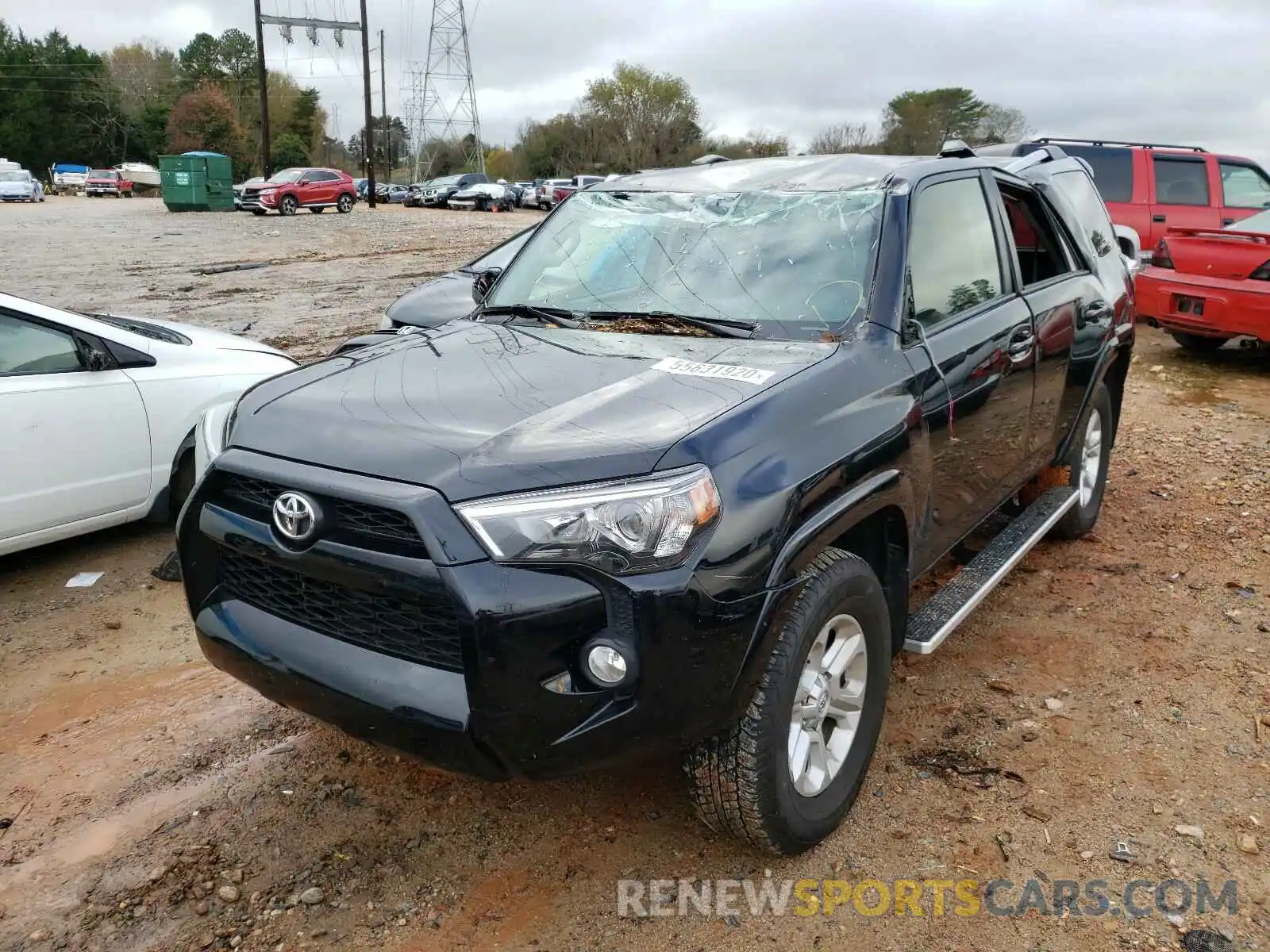 2 Photograph of a damaged car JTEBU5JR7K5665423 TOYOTA 4RUNNER 2019