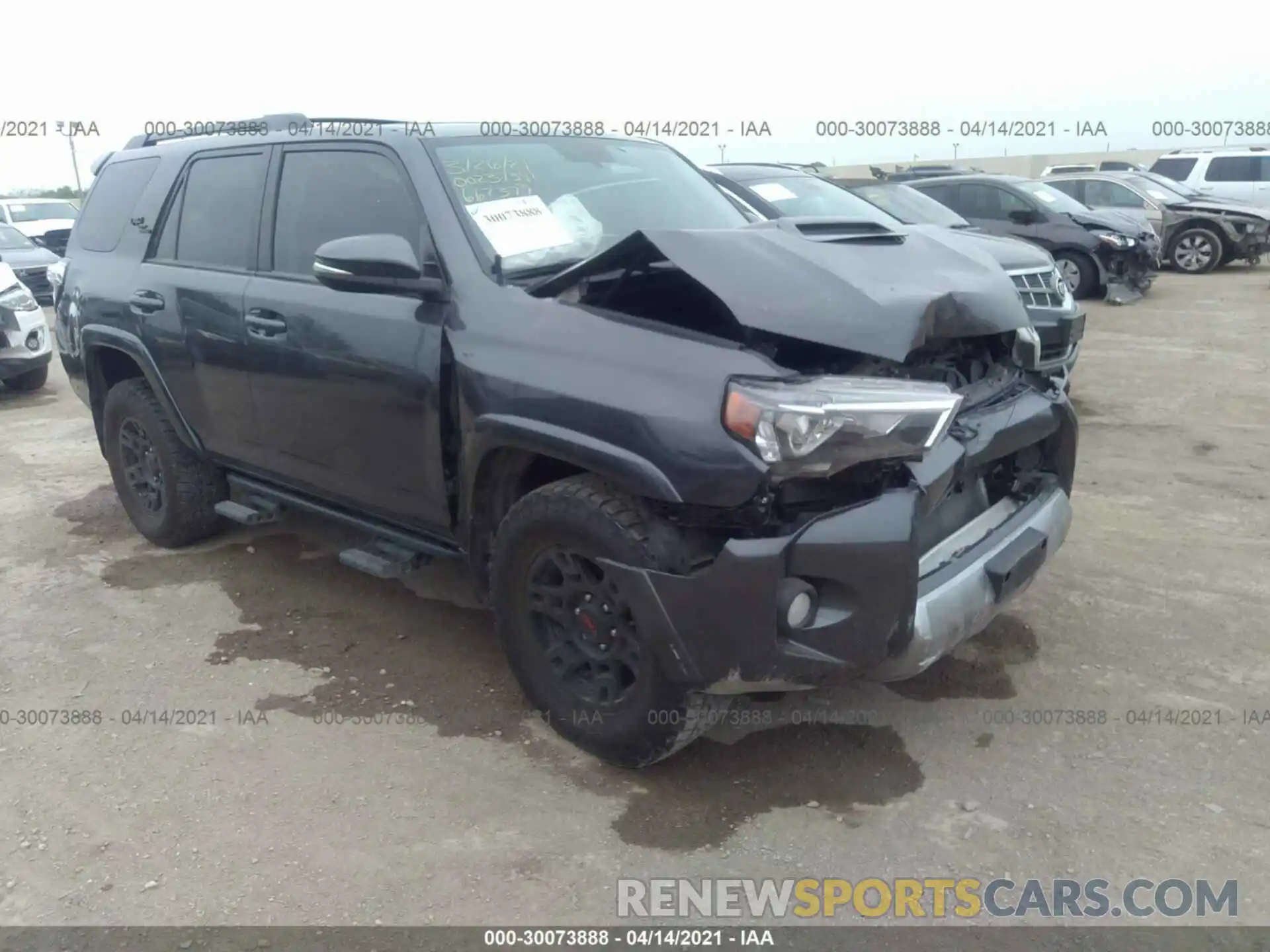 1 Photograph of a damaged car JTEBU5JR7K5667379 TOYOTA 4RUNNER 2019