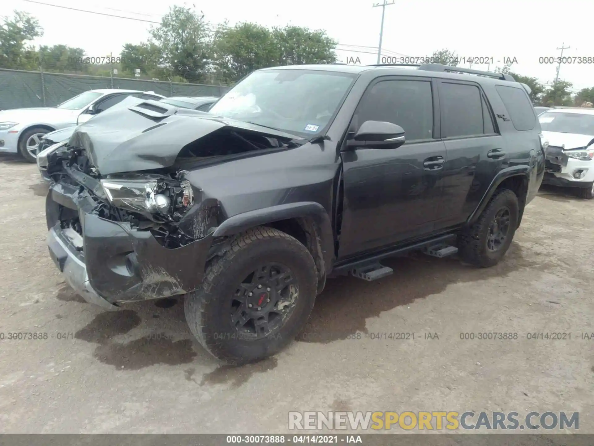 2 Photograph of a damaged car JTEBU5JR7K5667379 TOYOTA 4RUNNER 2019