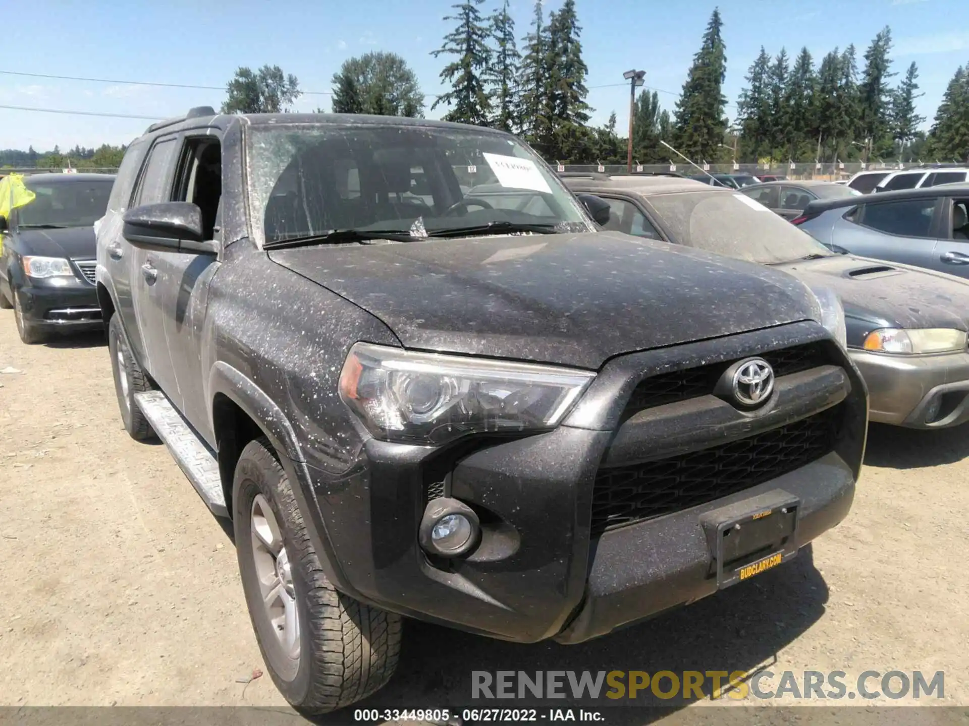 1 Photograph of a damaged car JTEBU5JR7K5668676 TOYOTA 4RUNNER 2019