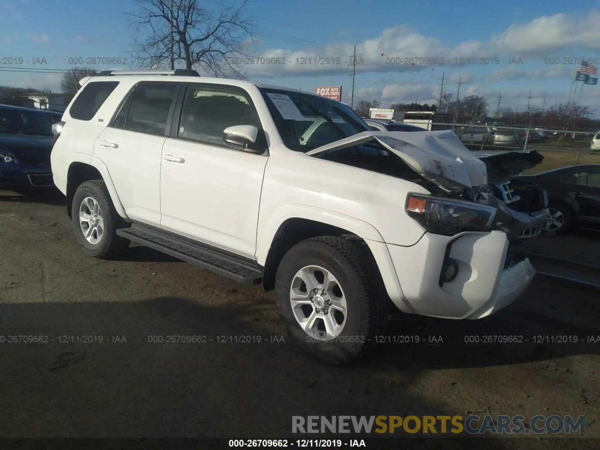 1 Photograph of a damaged car JTEBU5JR7K5670248 TOYOTA 4RUNNER 2019