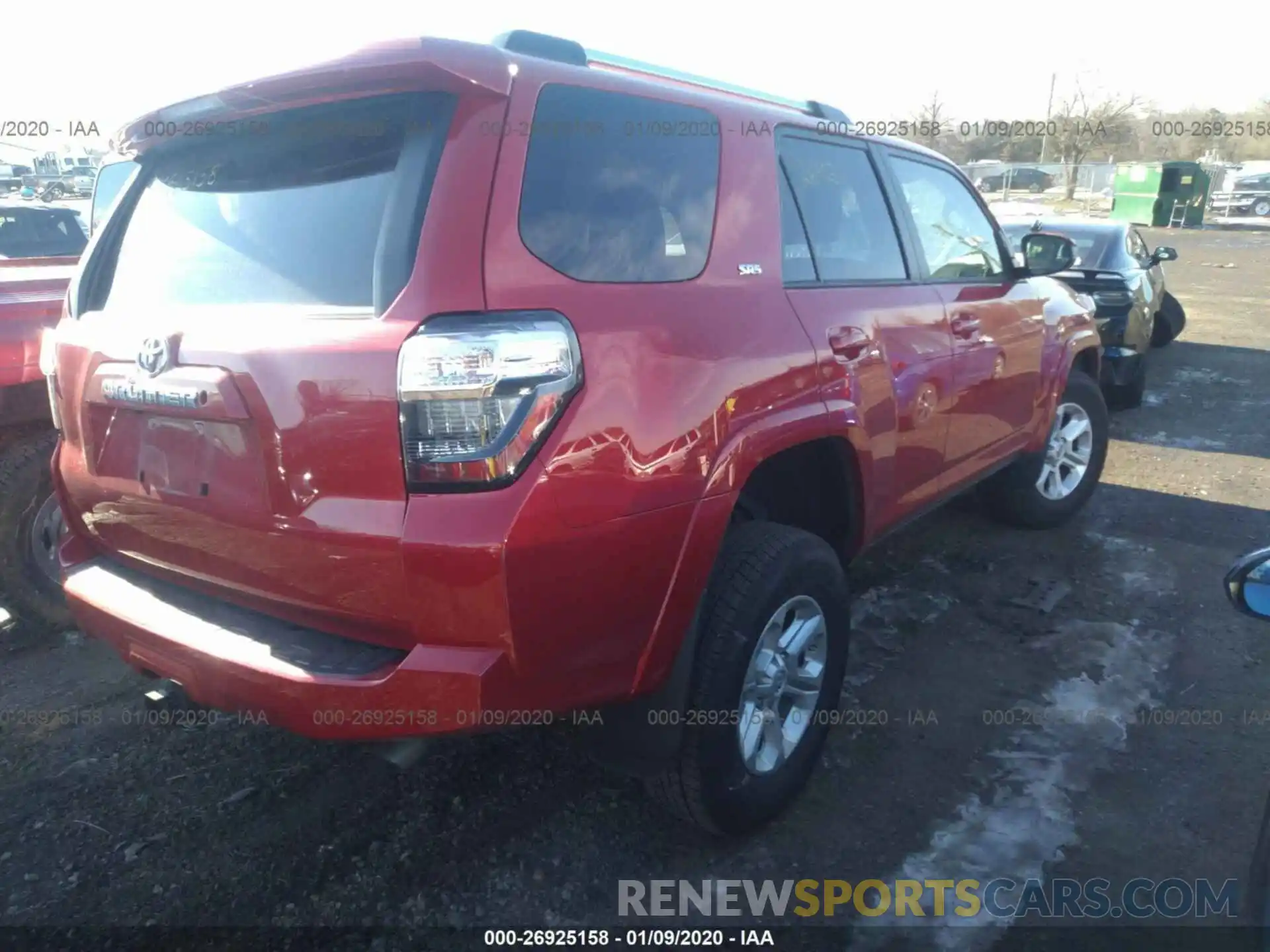 4 Фотография поврежденного автомобиля JTEBU5JR7K5671044 TOYOTA 4RUNNER 2019