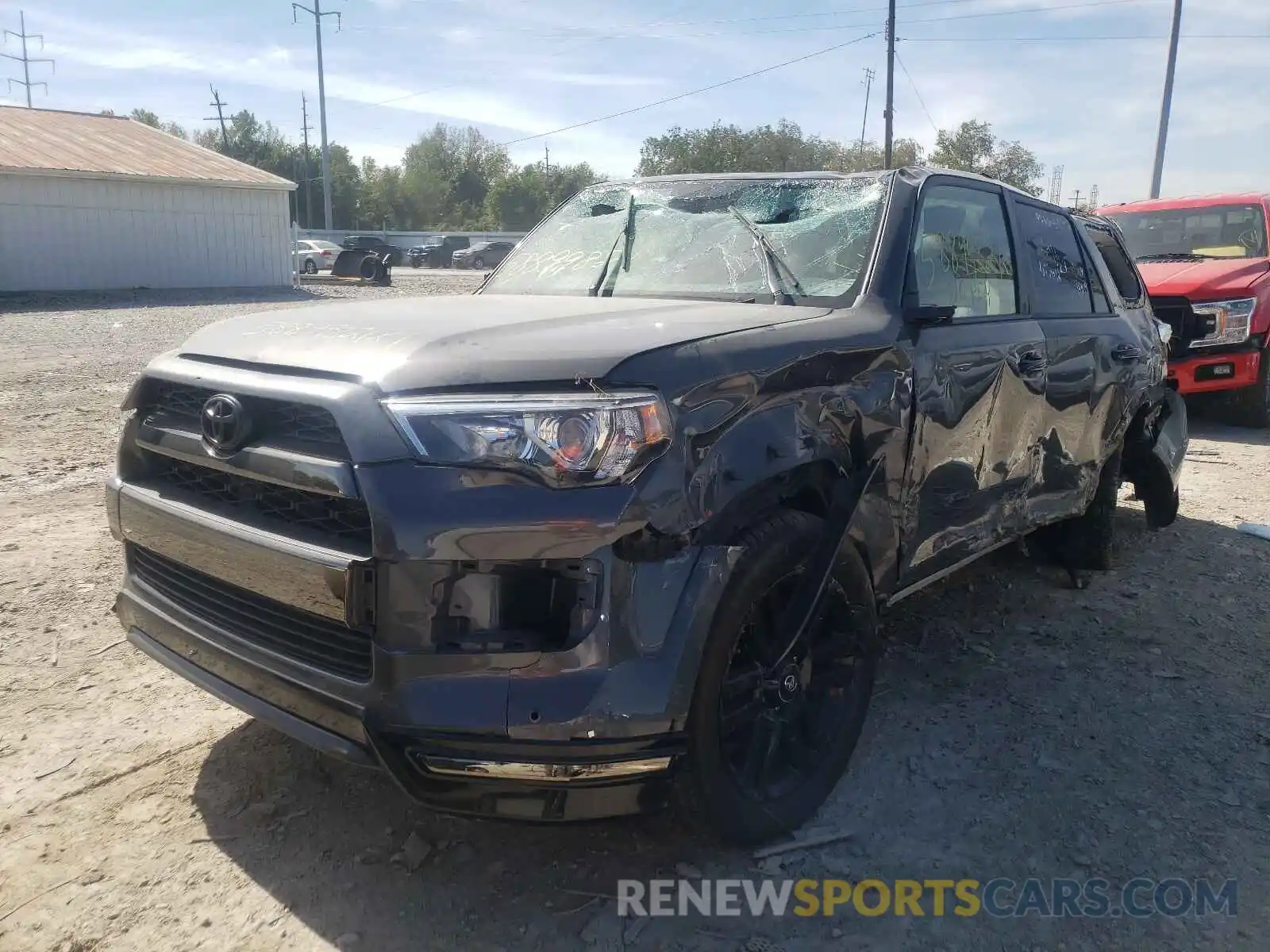 2 Photograph of a damaged car JTEBU5JR7K5671254 TOYOTA 4RUNNER 2019