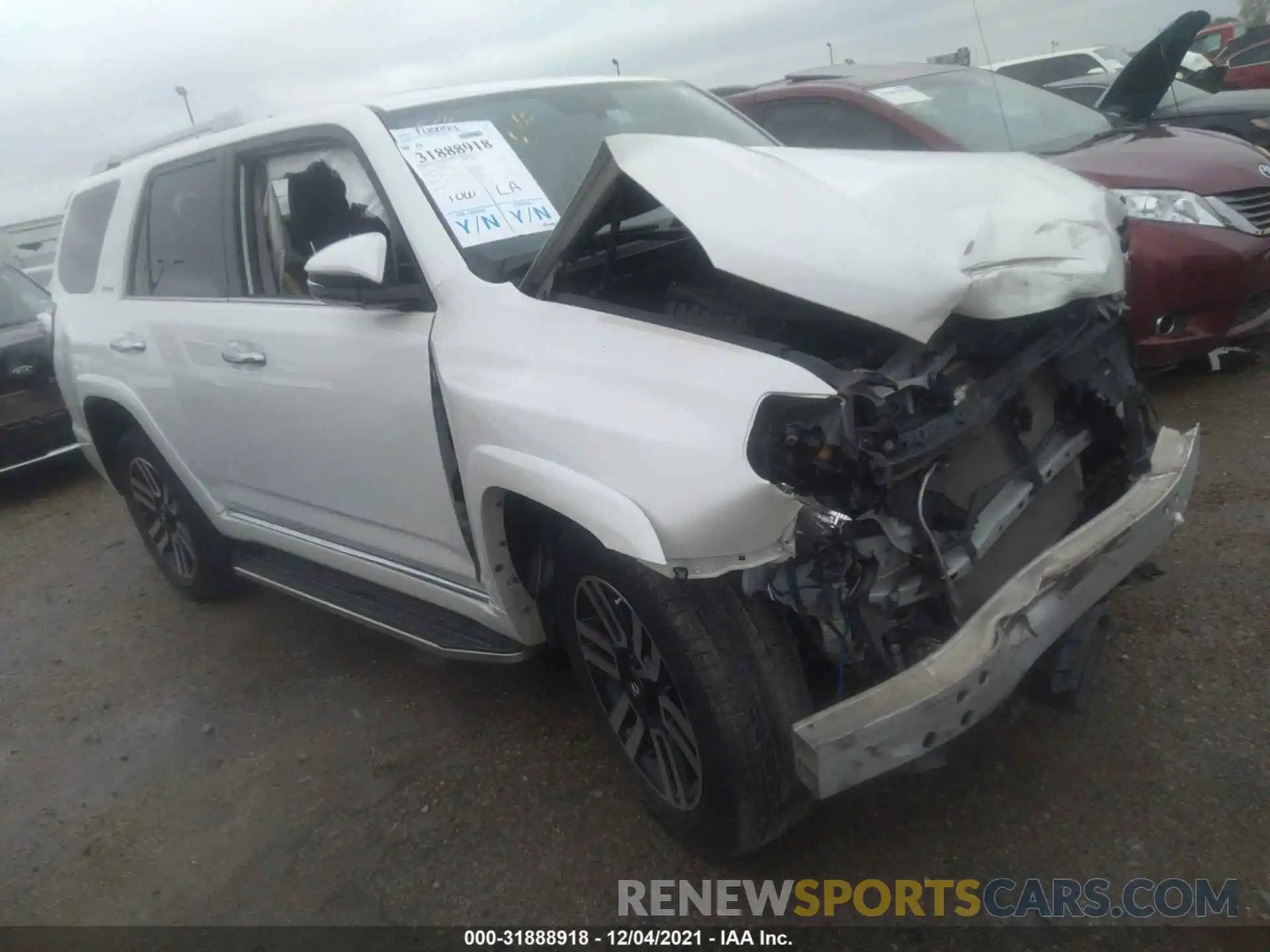 1 Photograph of a damaged car JTEBU5JR7K5672226 TOYOTA 4RUNNER 2019