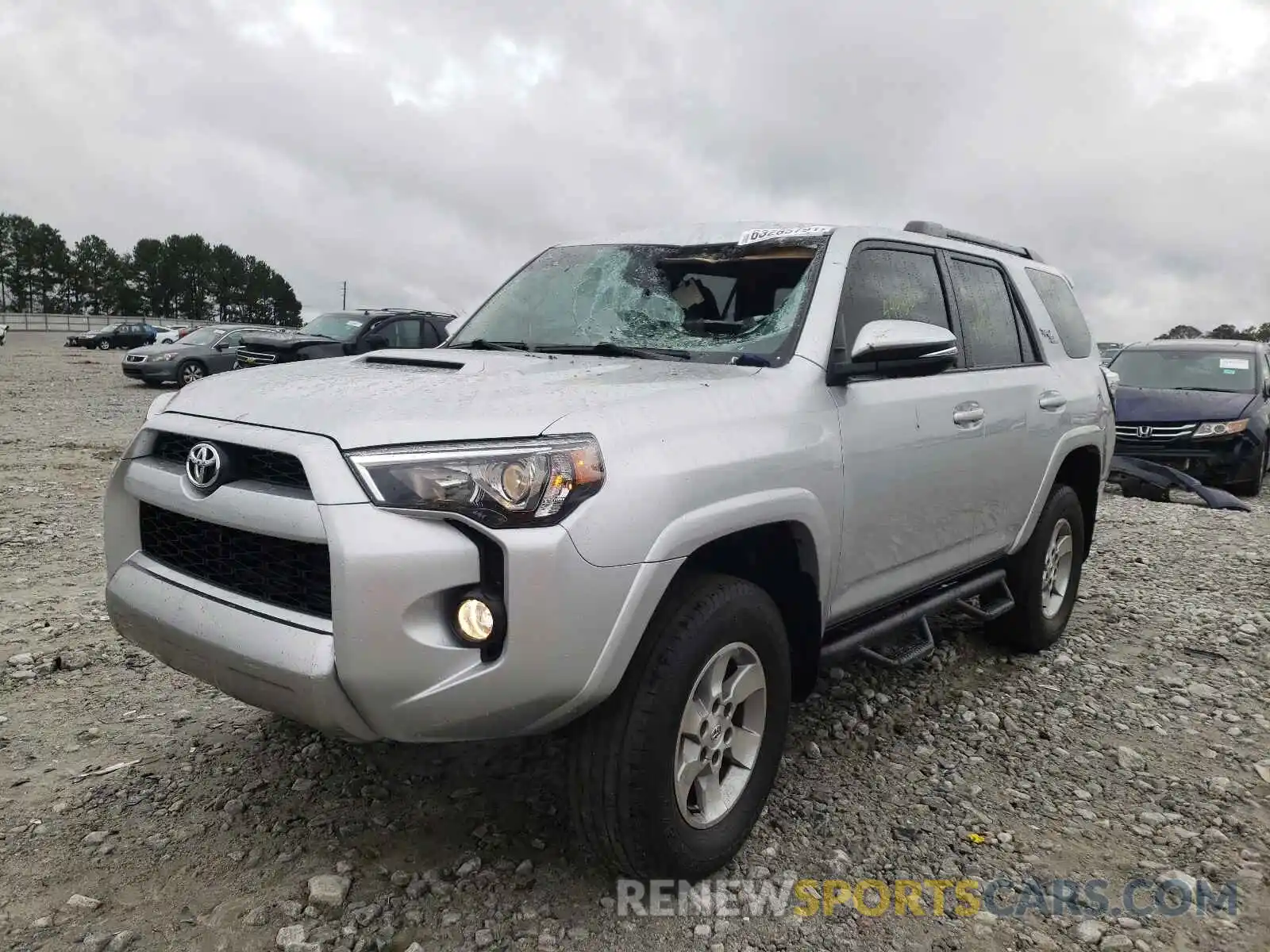 2 Photograph of a damaged car JTEBU5JR7K5674218 TOYOTA 4RUNNER 2019