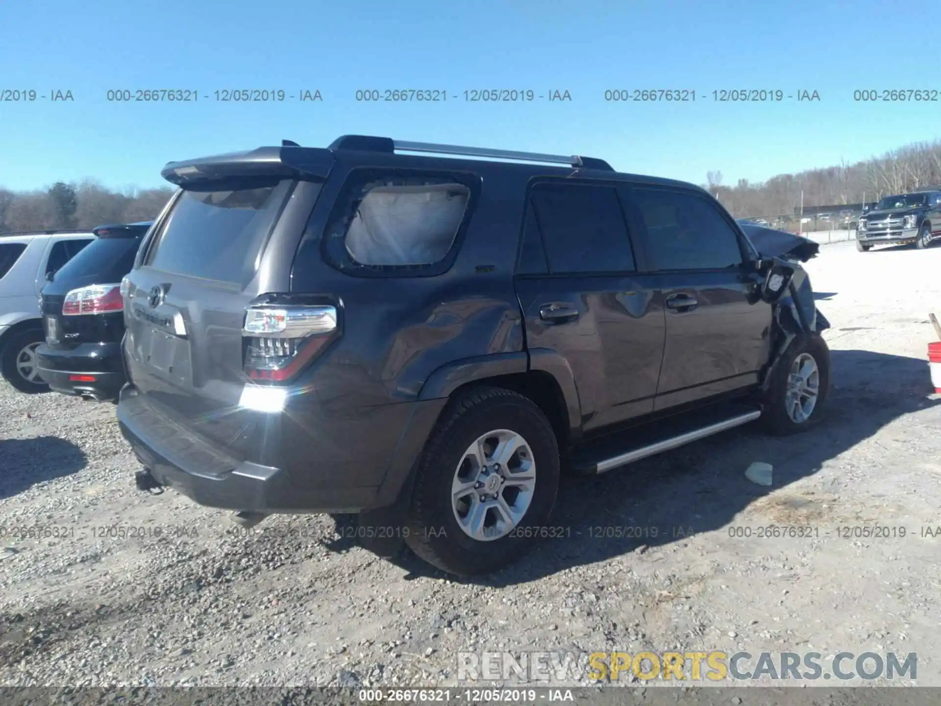 4 Фотография поврежденного автомобиля JTEBU5JR7K5676566 TOYOTA 4RUNNER 2019