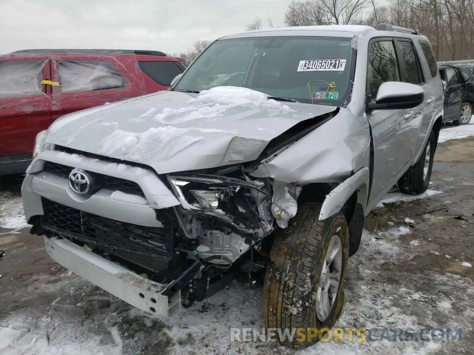 2 Photograph of a damaged car JTEBU5JR7K5679113 TOYOTA 4RUNNER 2019