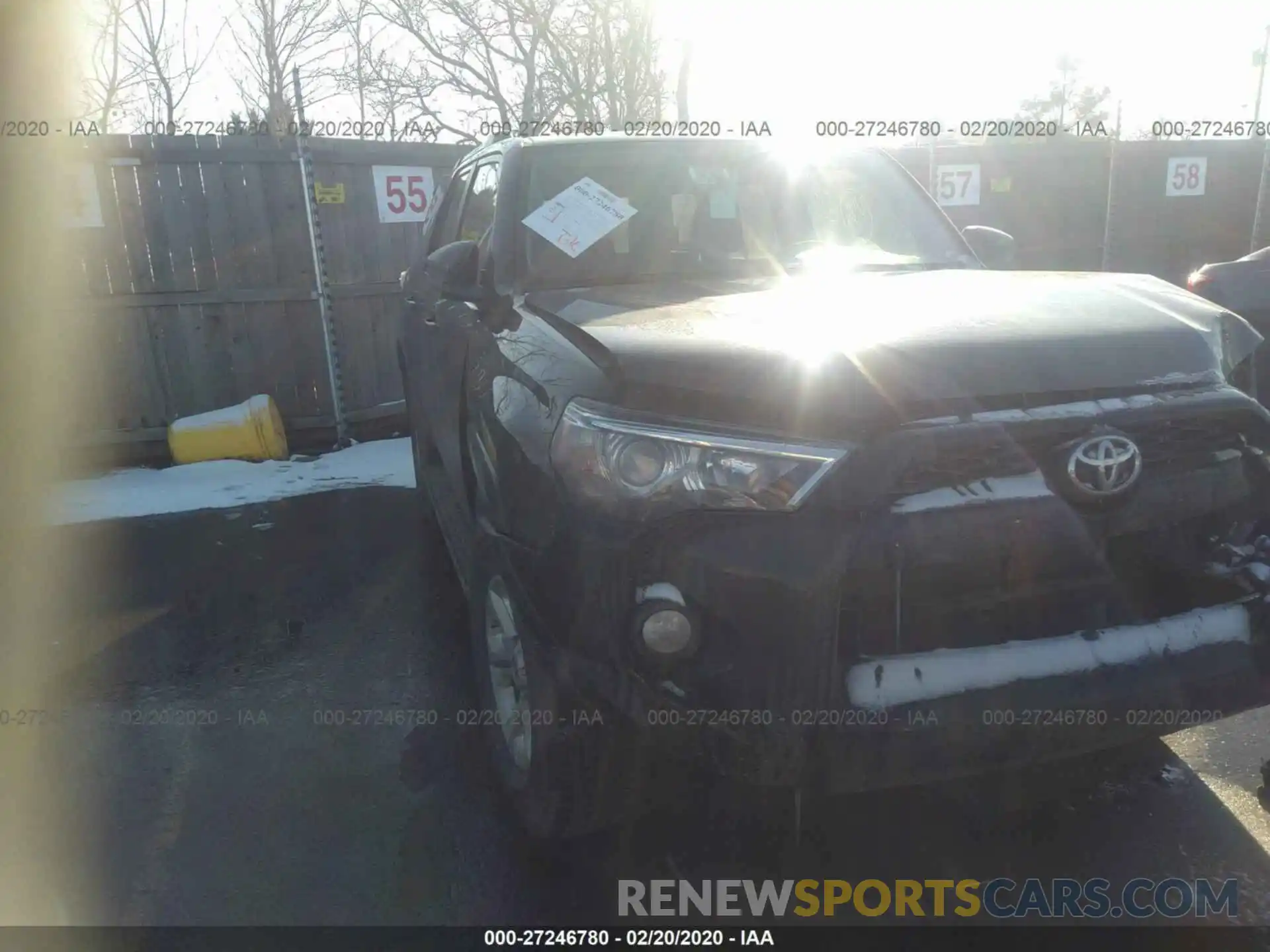 1 Photograph of a damaged car JTEBU5JR7K5679192 TOYOTA 4RUNNER 2019