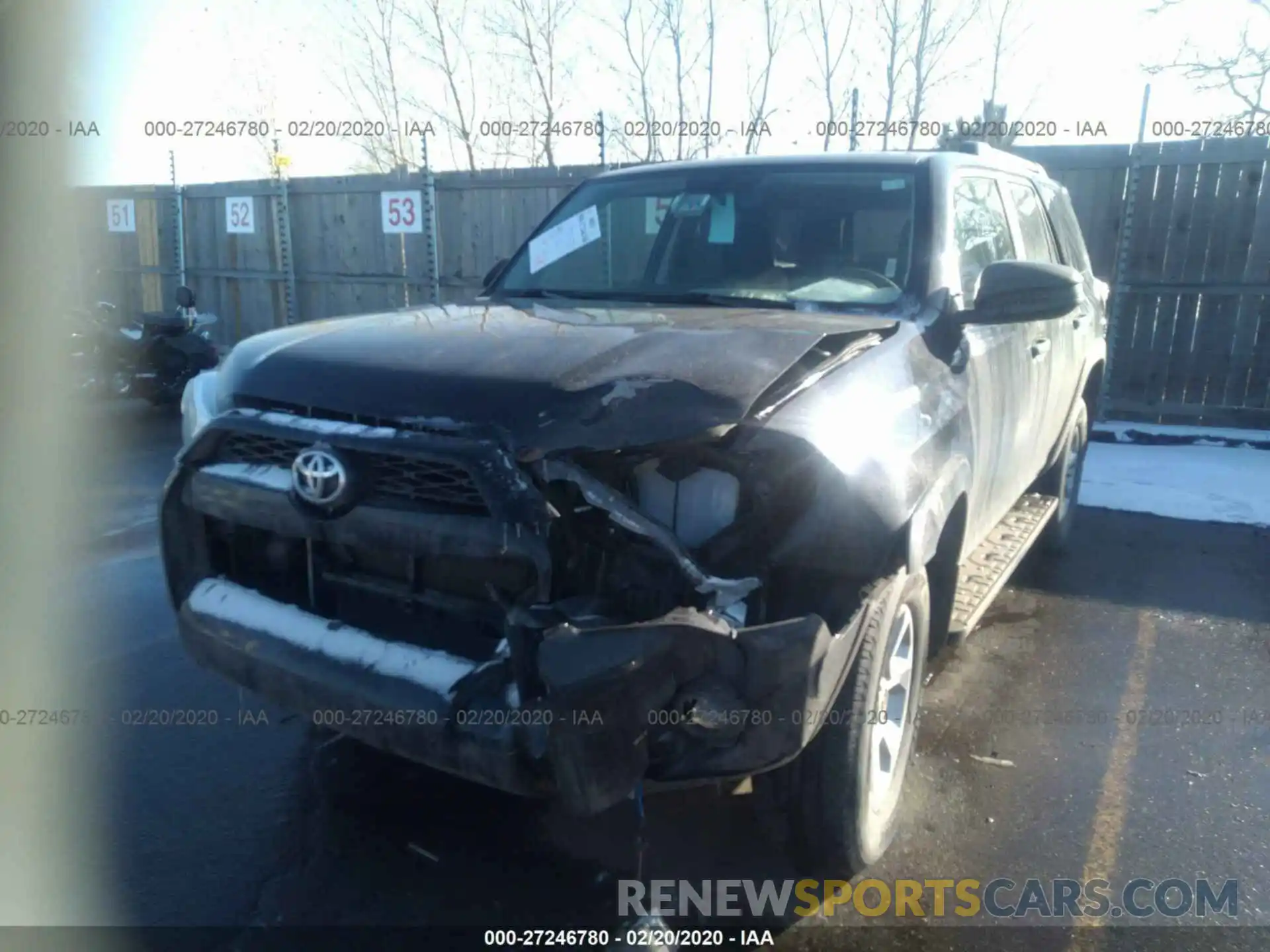 2 Photograph of a damaged car JTEBU5JR7K5679192 TOYOTA 4RUNNER 2019