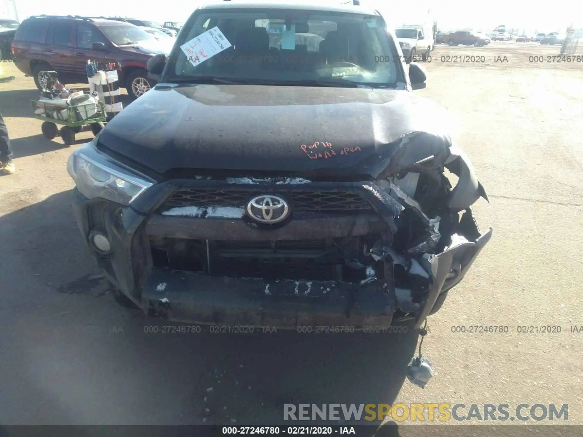 6 Фотография поврежденного автомобиля JTEBU5JR7K5679192 TOYOTA 4RUNNER 2019