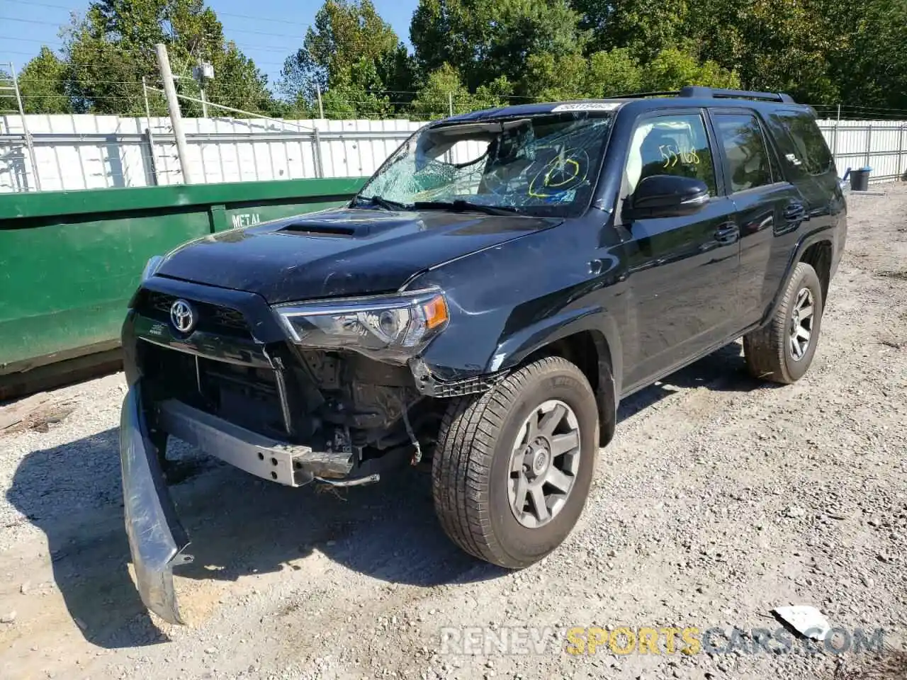 2 Photograph of a damaged car JTEBU5JR7K5679337 TOYOTA 4RUNNER 2019