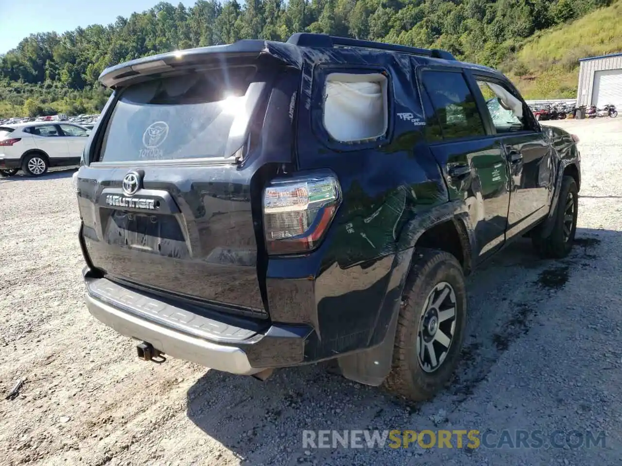 4 Photograph of a damaged car JTEBU5JR7K5679337 TOYOTA 4RUNNER 2019