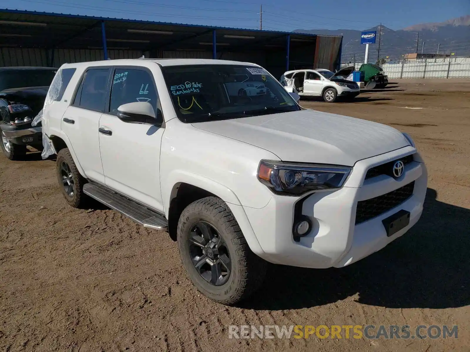 1 Photograph of a damaged car JTEBU5JR7K5682920 TOYOTA 4RUNNER 2019