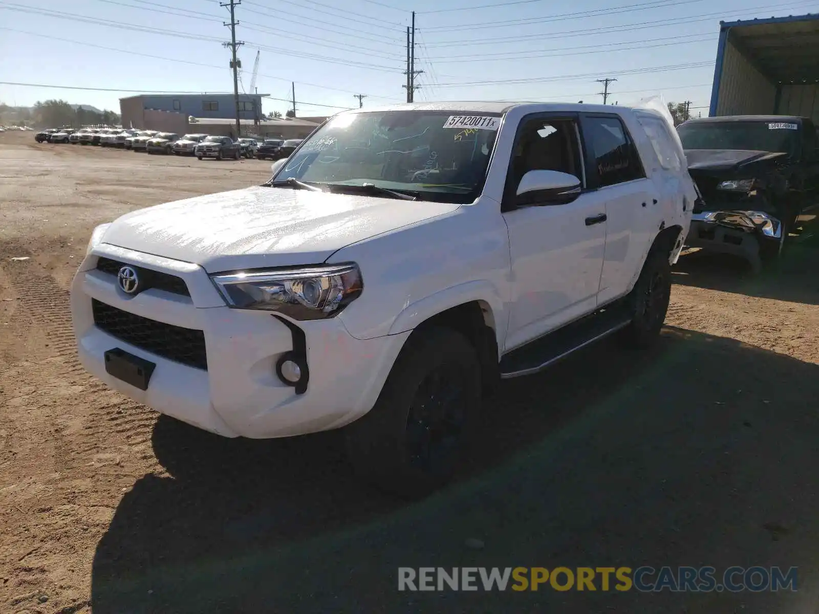 2 Photograph of a damaged car JTEBU5JR7K5682920 TOYOTA 4RUNNER 2019