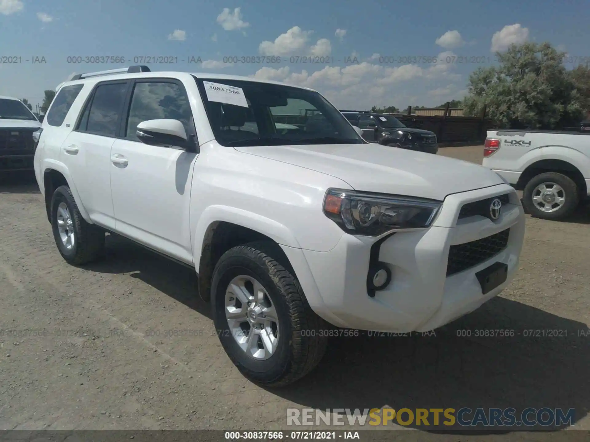 1 Photograph of a damaged car JTEBU5JR7K5683971 TOYOTA 4RUNNER 2019