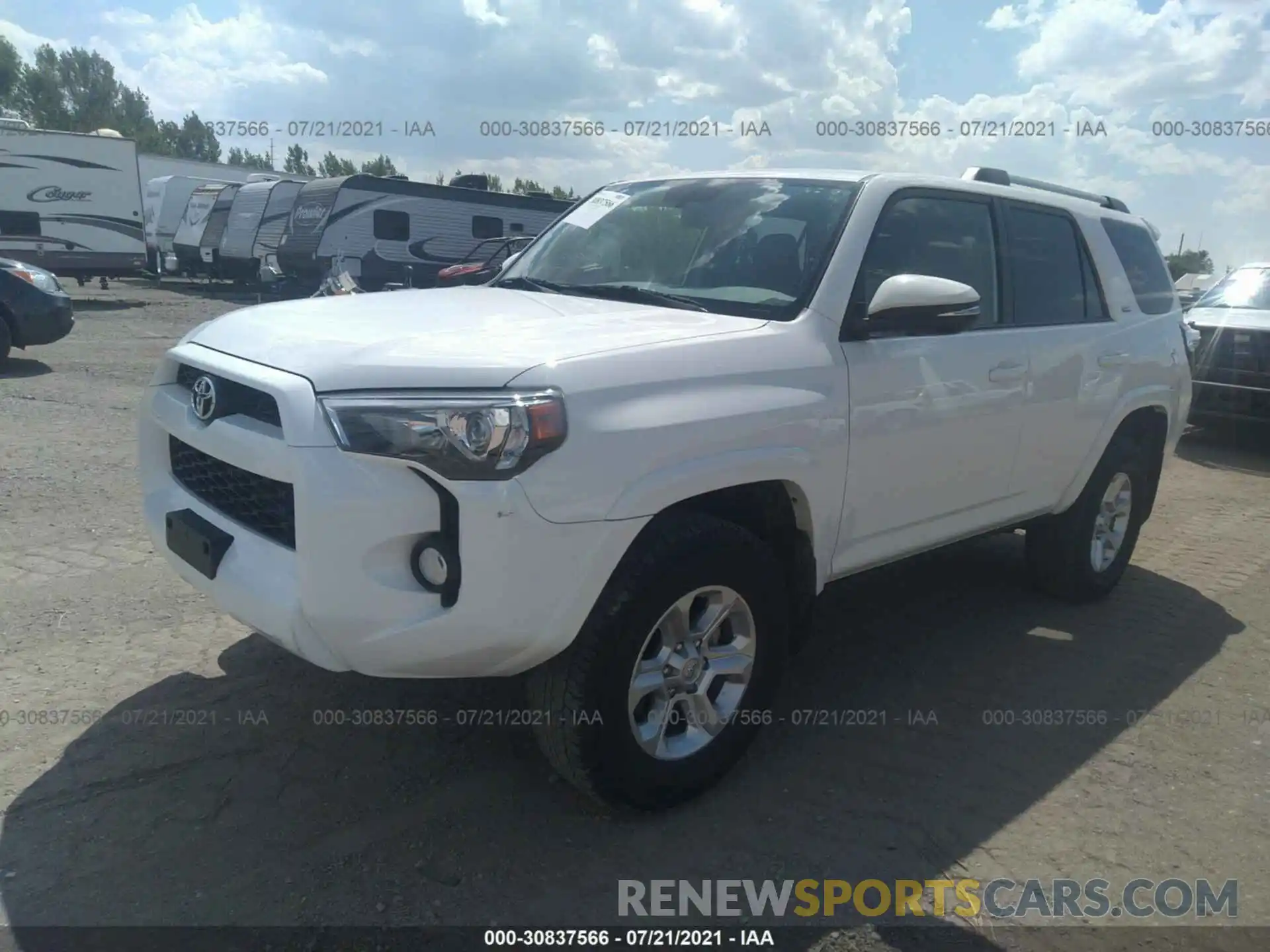 2 Photograph of a damaged car JTEBU5JR7K5683971 TOYOTA 4RUNNER 2019