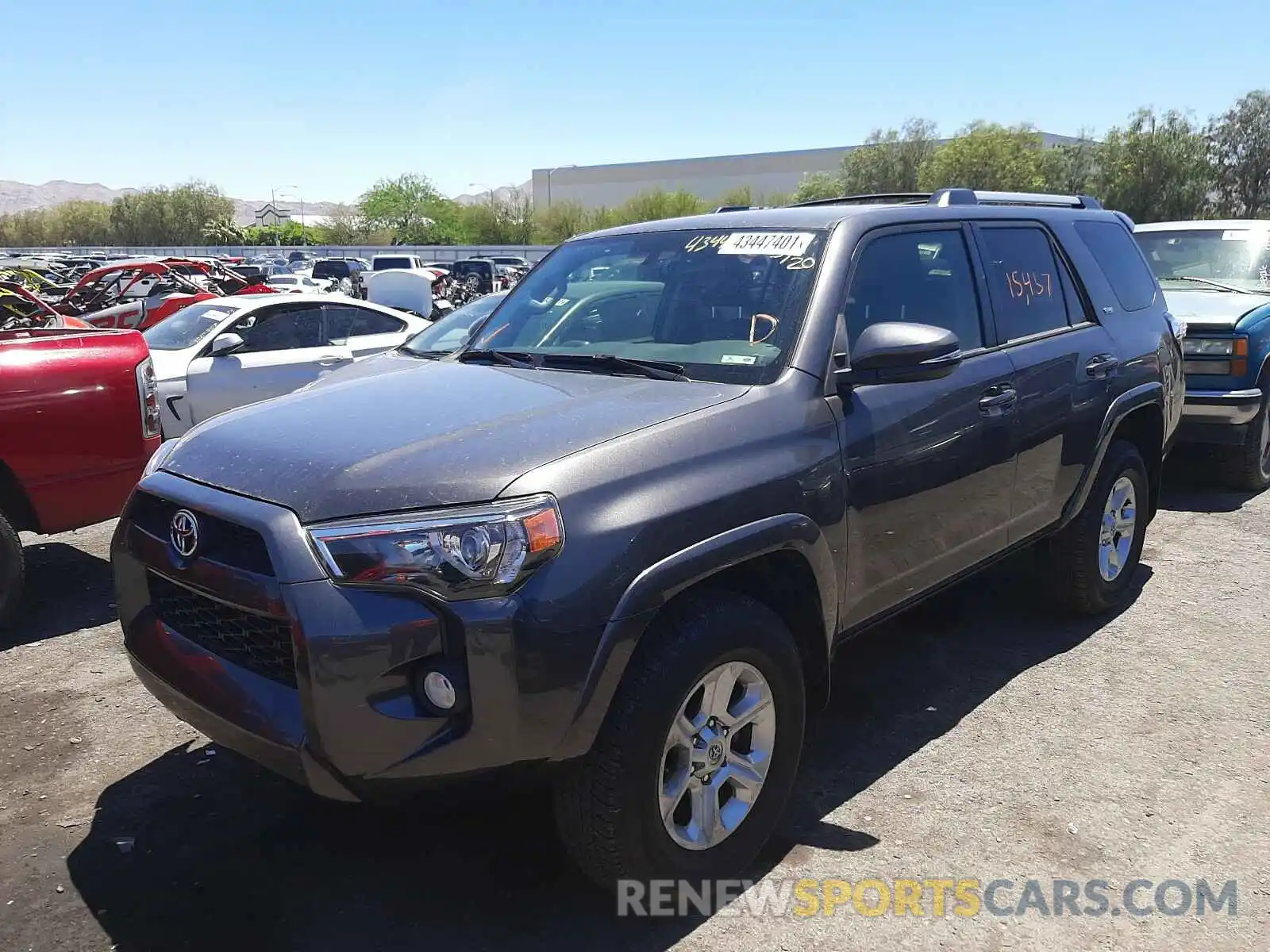 2 Photograph of a damaged car JTEBU5JR7K5684327 TOYOTA 4RUNNER 2019