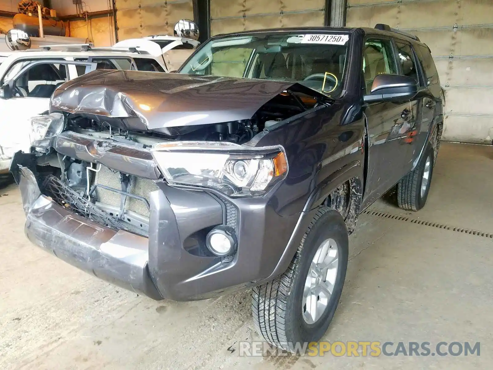 2 Photograph of a damaged car JTEBU5JR7K5685901 TOYOTA 4RUNNER 2019