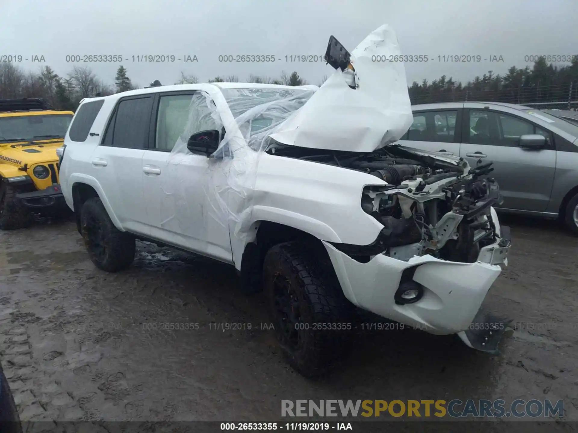 1 Photograph of a damaged car JTEBU5JR7K5690077 TOYOTA 4RUNNER 2019