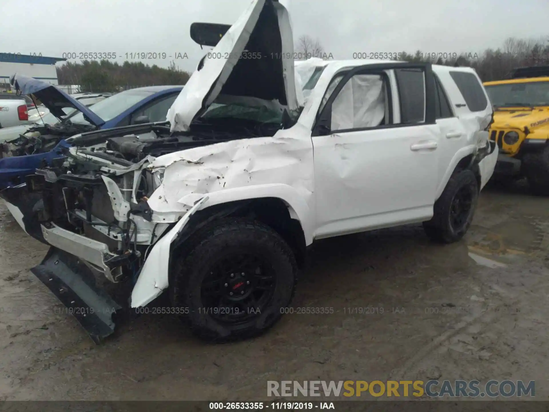 2 Photograph of a damaged car JTEBU5JR7K5690077 TOYOTA 4RUNNER 2019